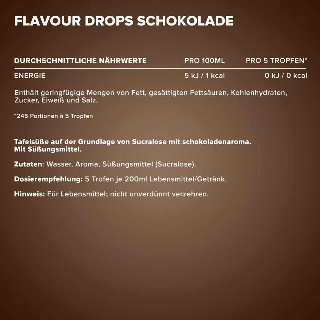 Flavour Drops (50ml) - Schokolade