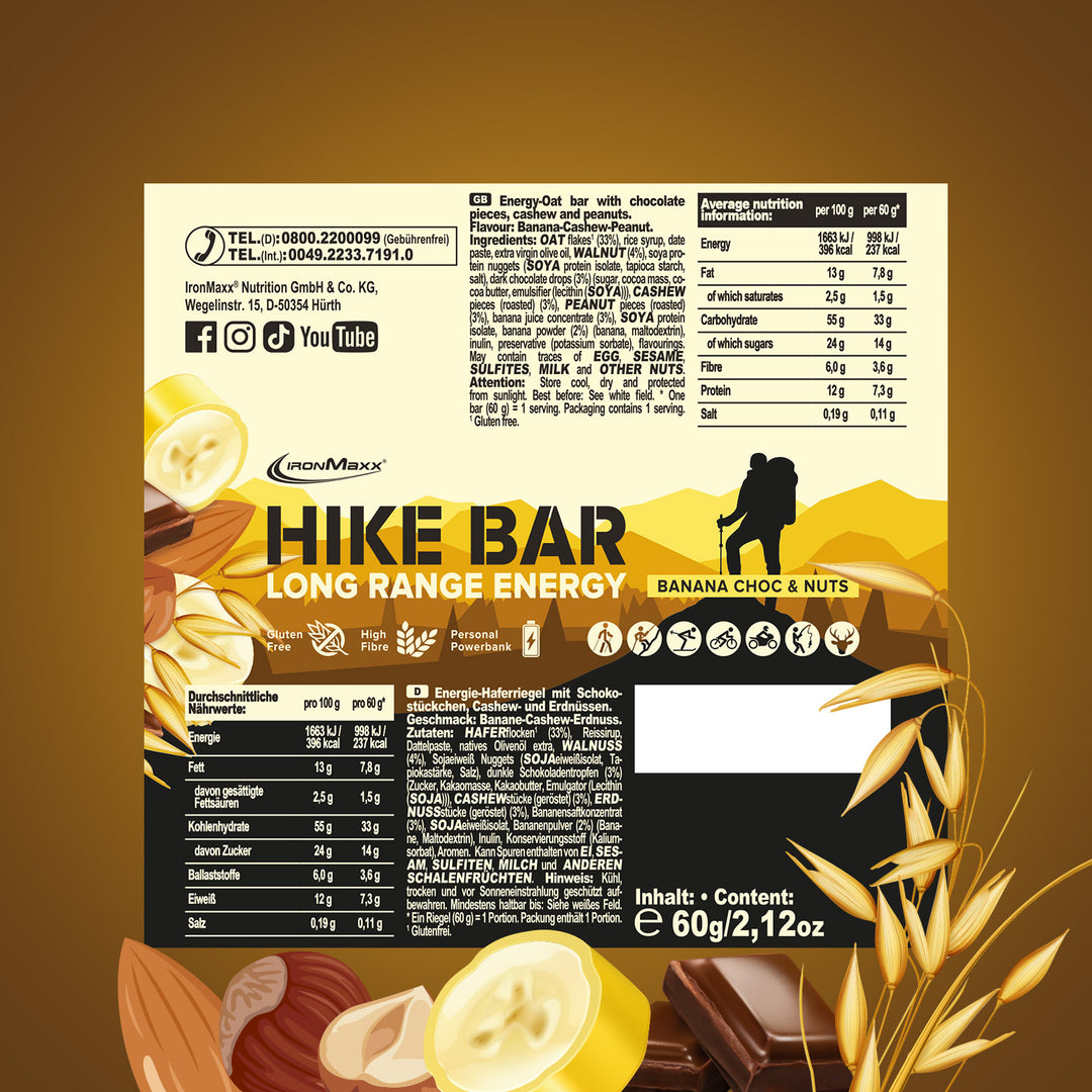 Hike Bar (60g) - Banana Choc & Nuts