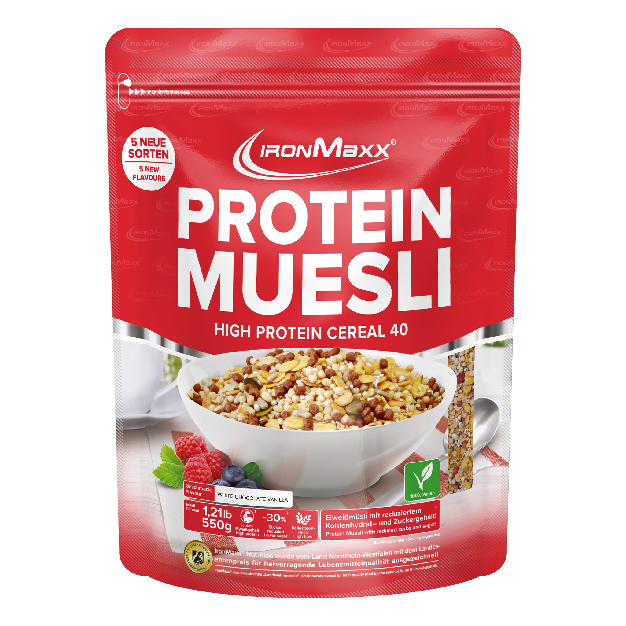 Protein Muesli (550g) - White Chocolate Vanilla