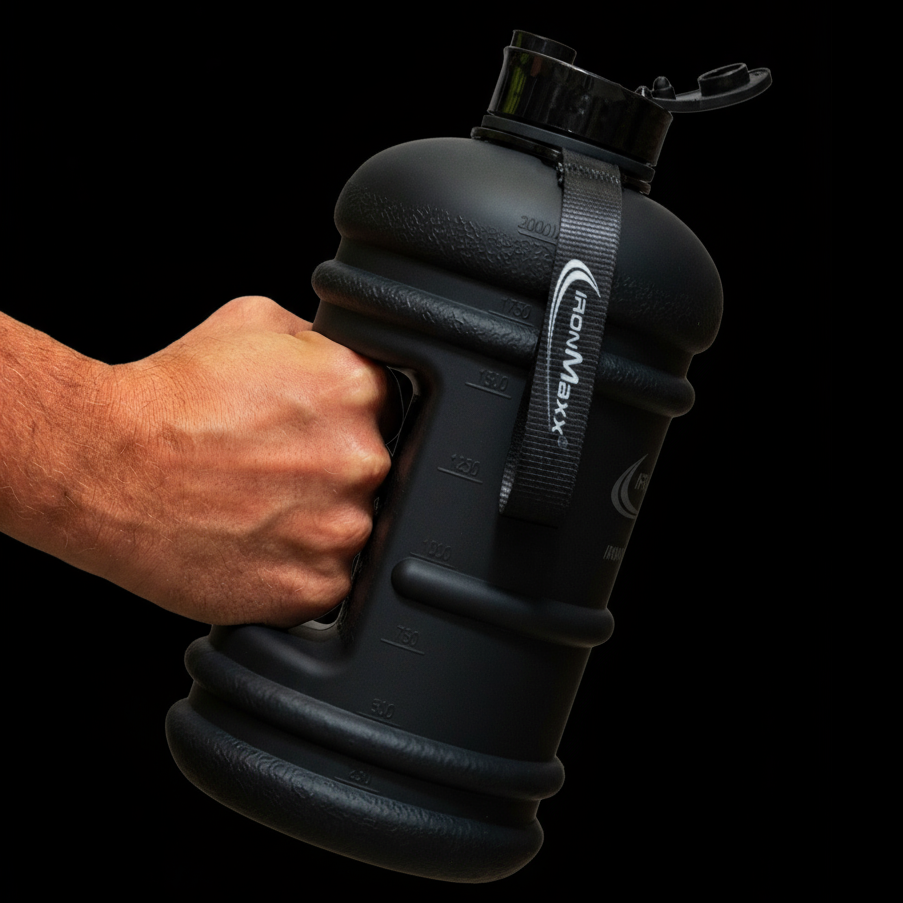 Water Gallon (2200ml) - Matt Transparent Frosted Deep Black