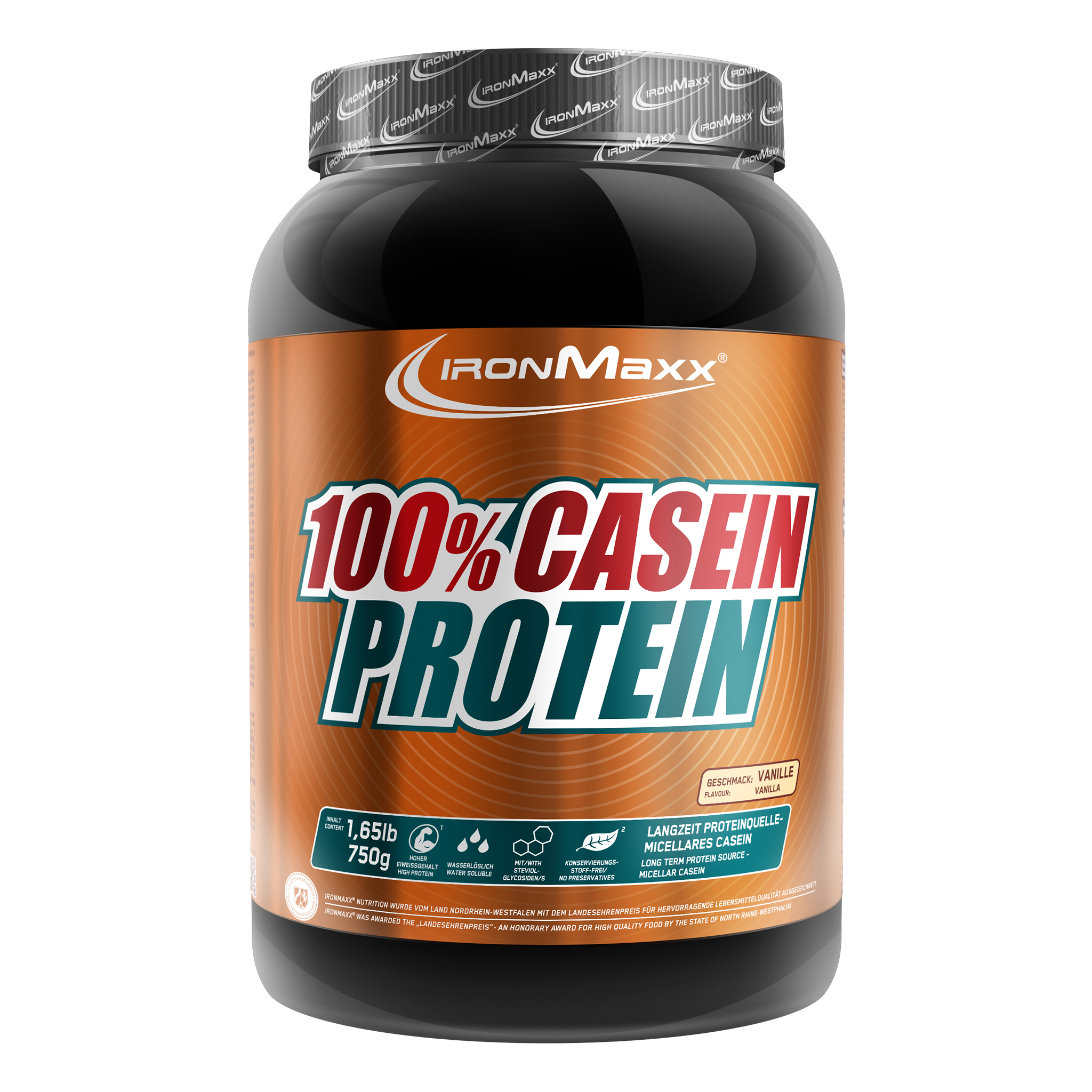 100% Casein Protein - Vanille (750g)