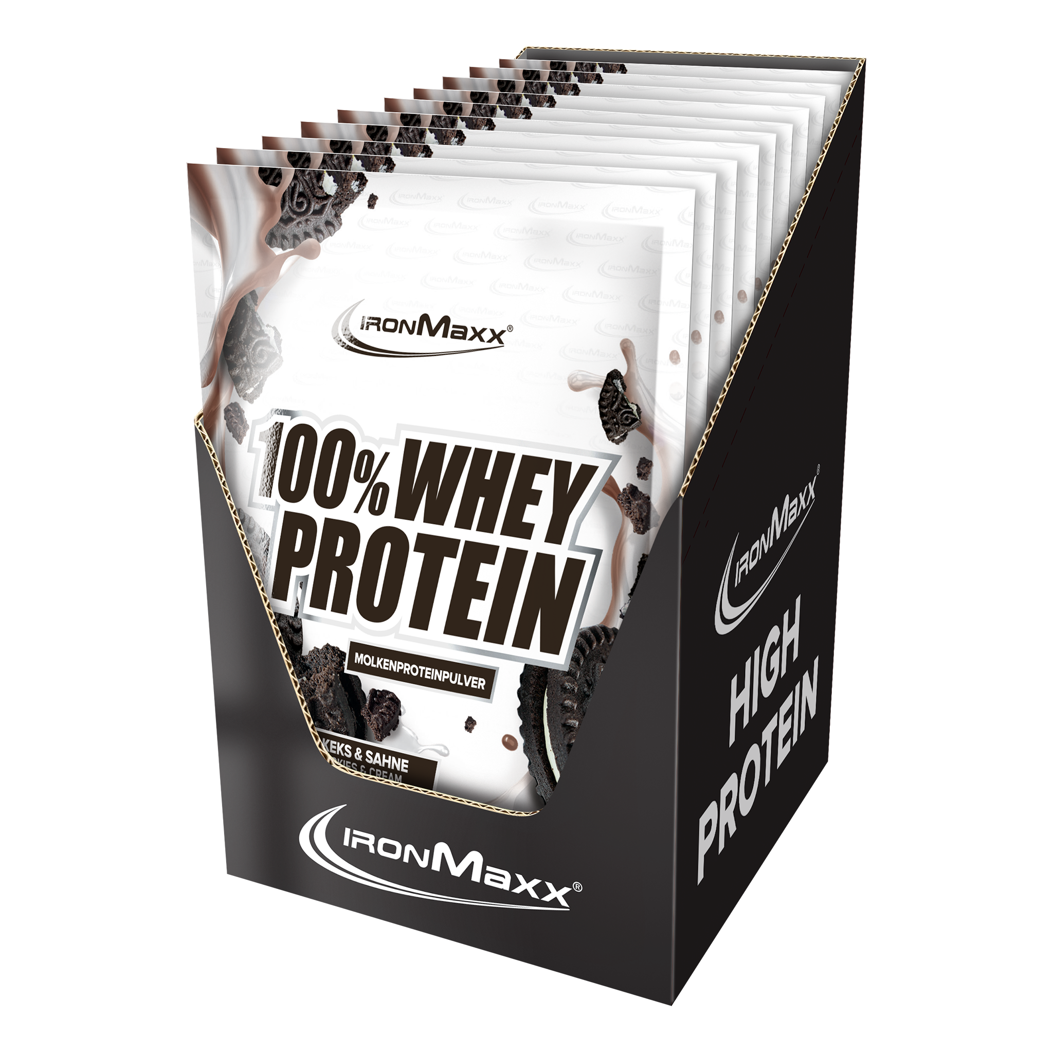 100% Whey Protein (10x30g) - Cookies & Cream
