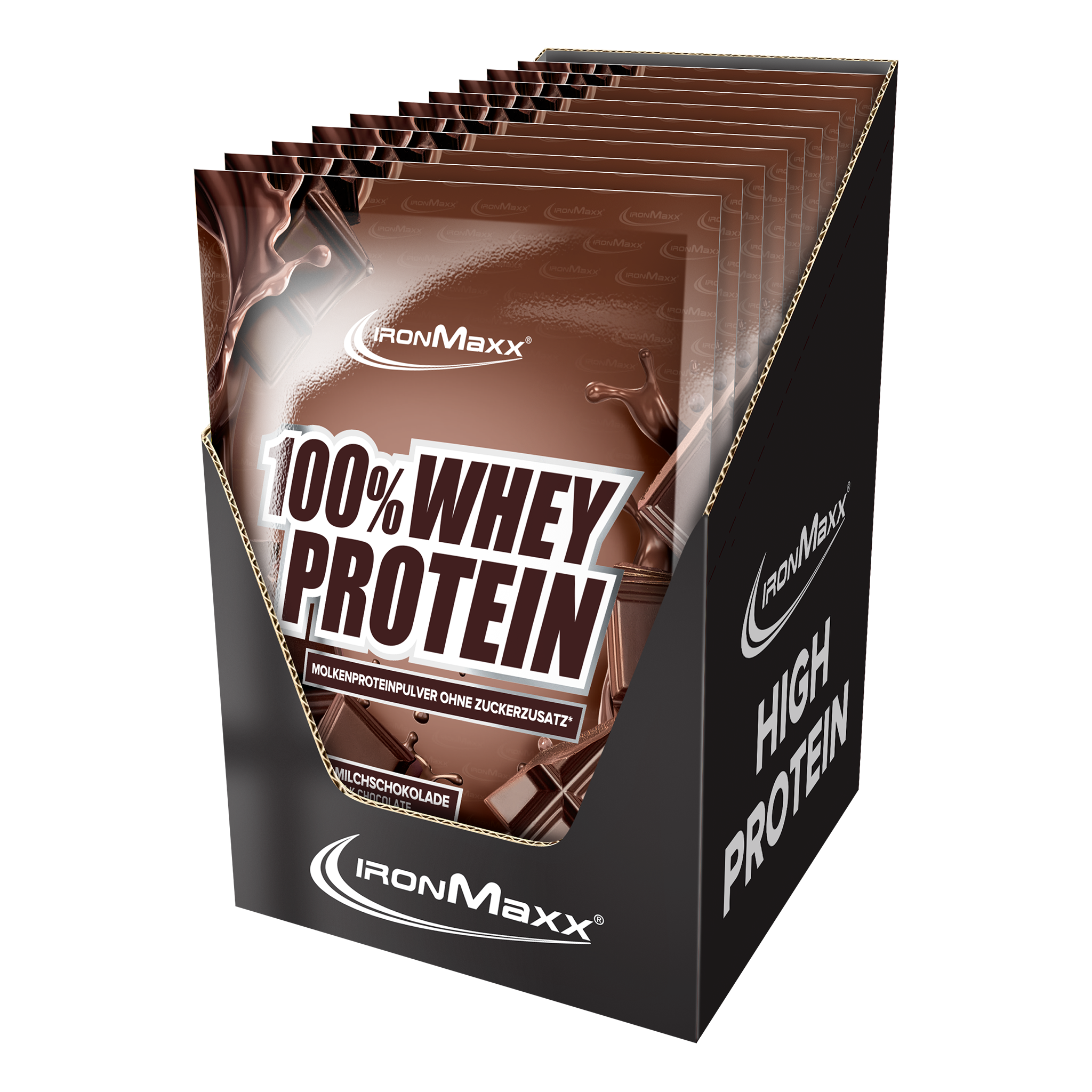 100% Whey Protein (10x30g) - Milchschokolade