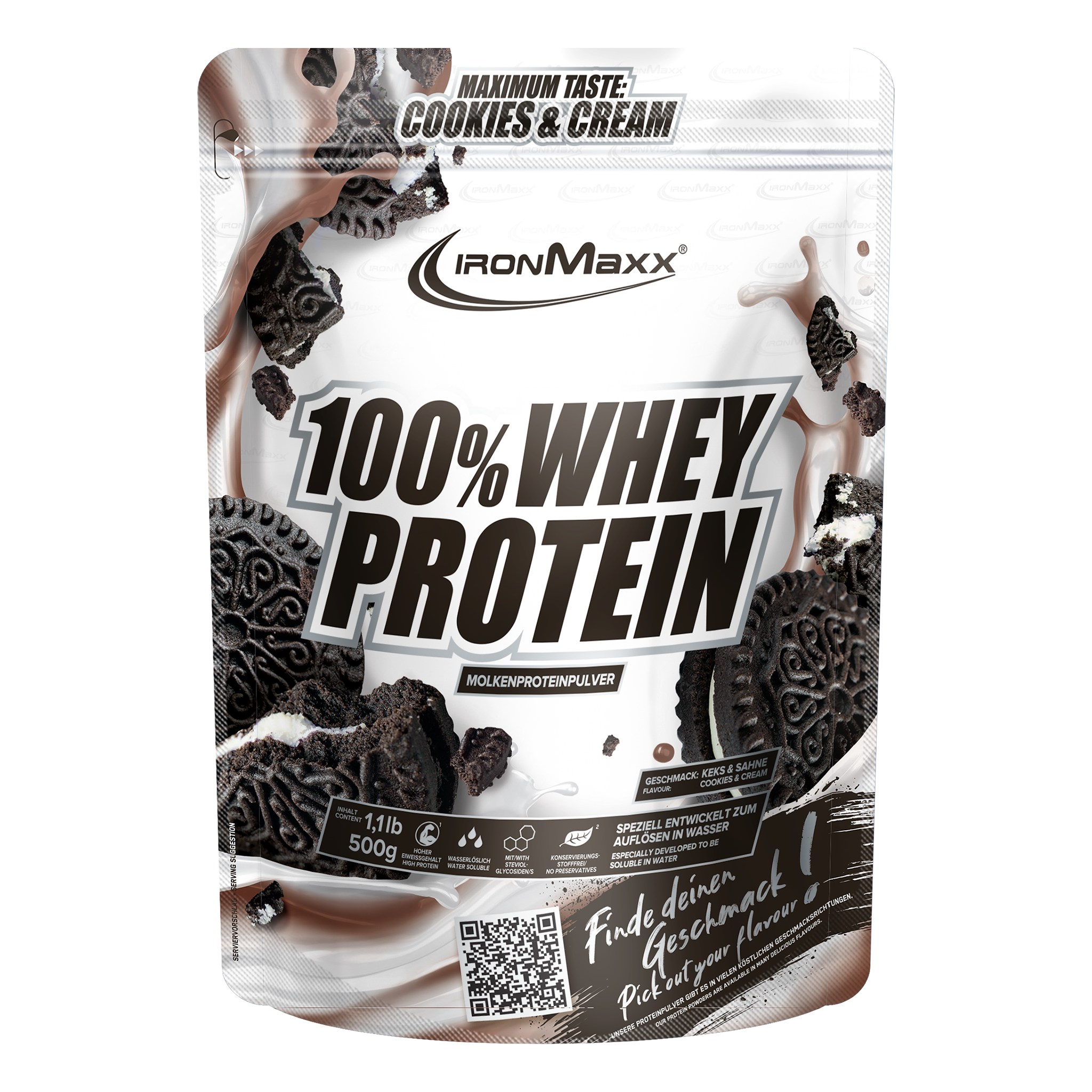 100% Whey Protein (500g) - Cookies & Cream