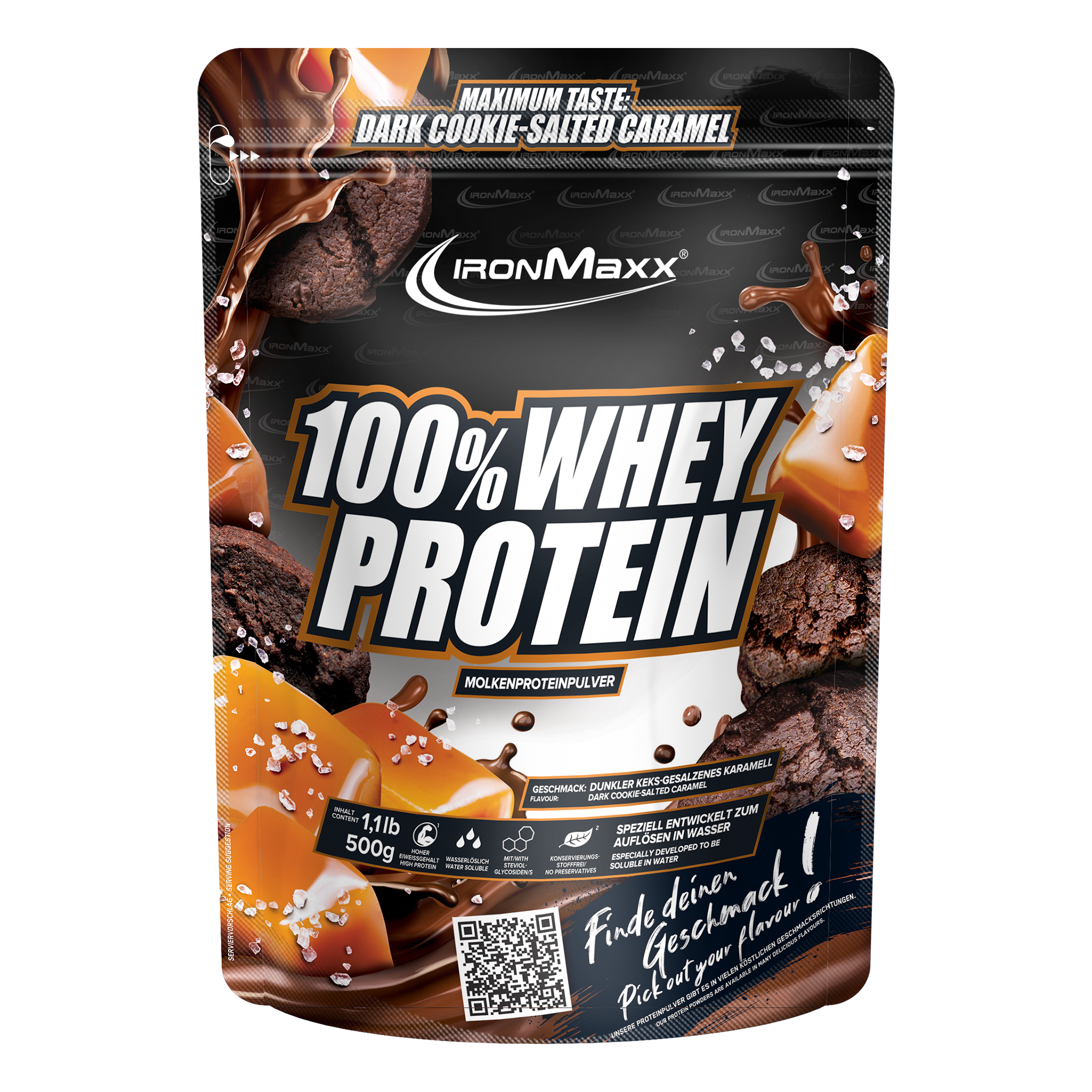 100% Whey Protein (500g) - Dark Cookie Salted Caramel