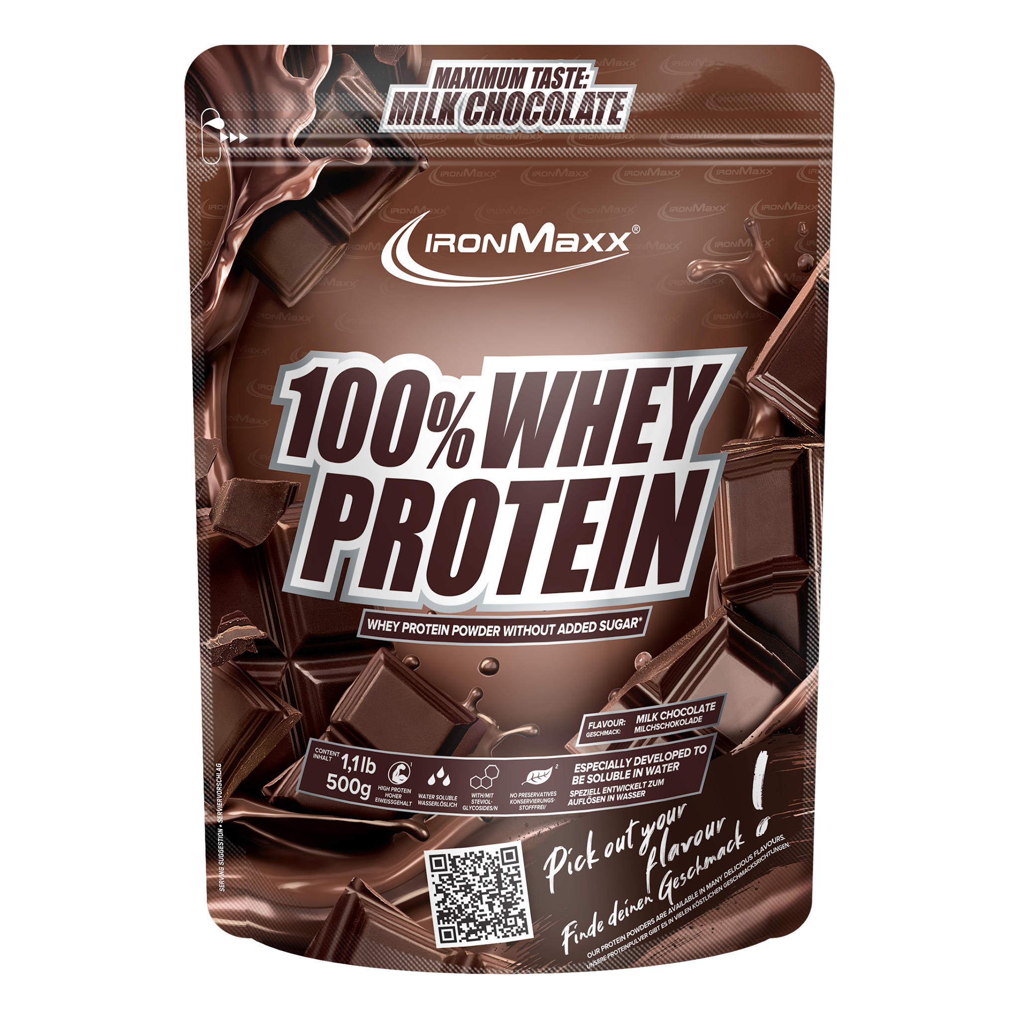 100% Whey Protein (500g) - Milchschokolade
