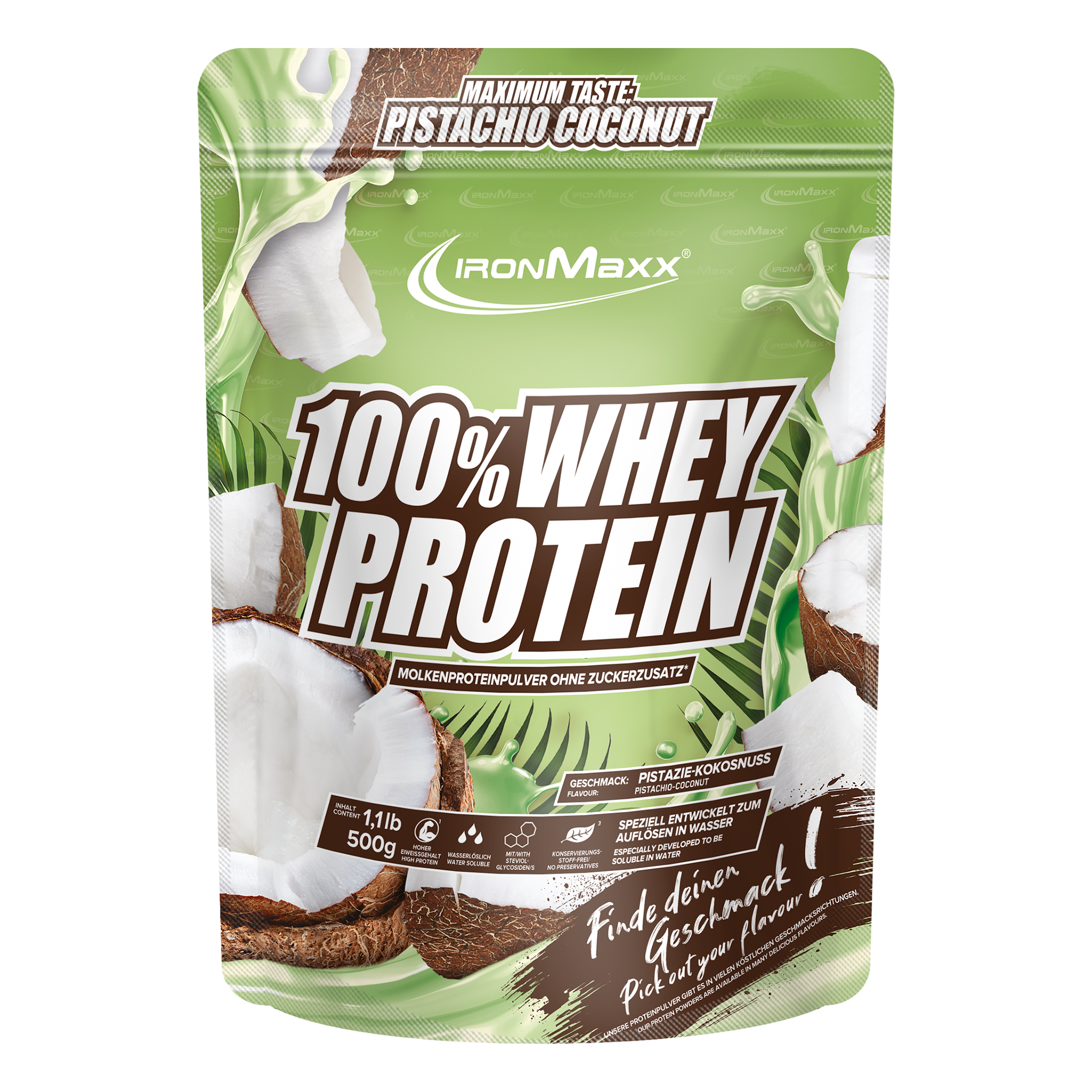 100% Whey Protein (500g) - Pistachio Coconut