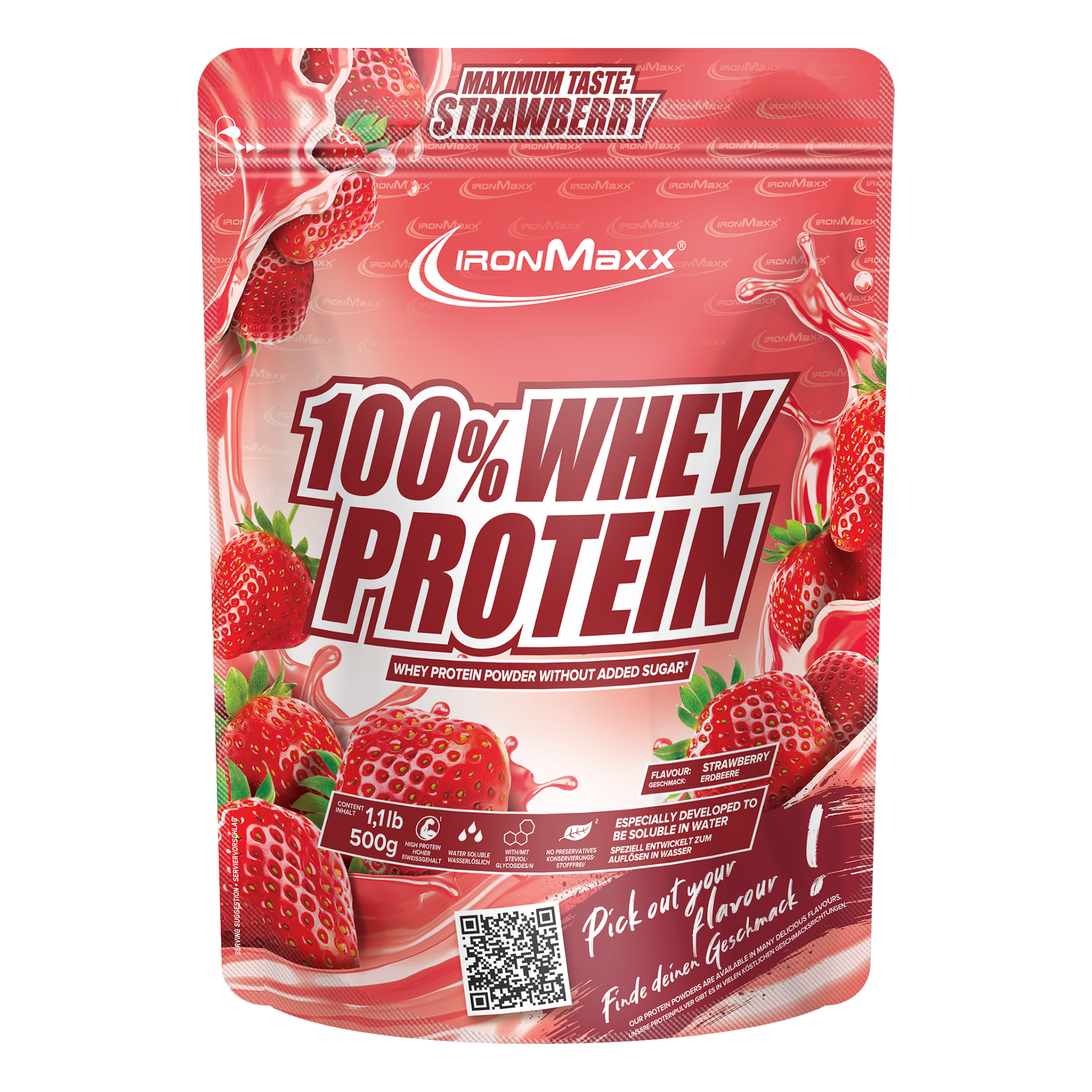 100% Whey Protein (500g) - Strawberry