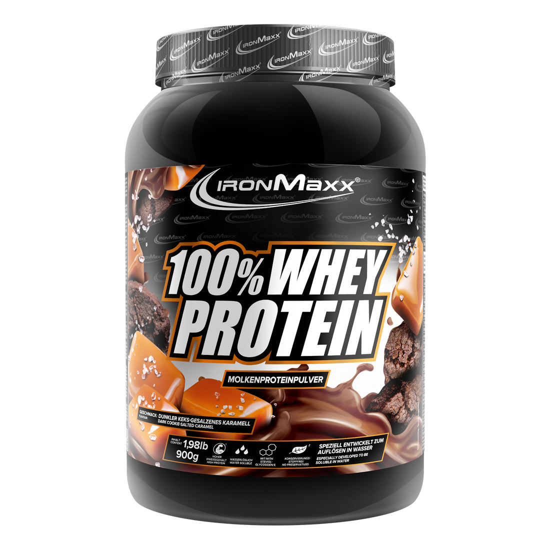100% Whey Protein - 900g Dose - Dark Cookies Salted Caramel