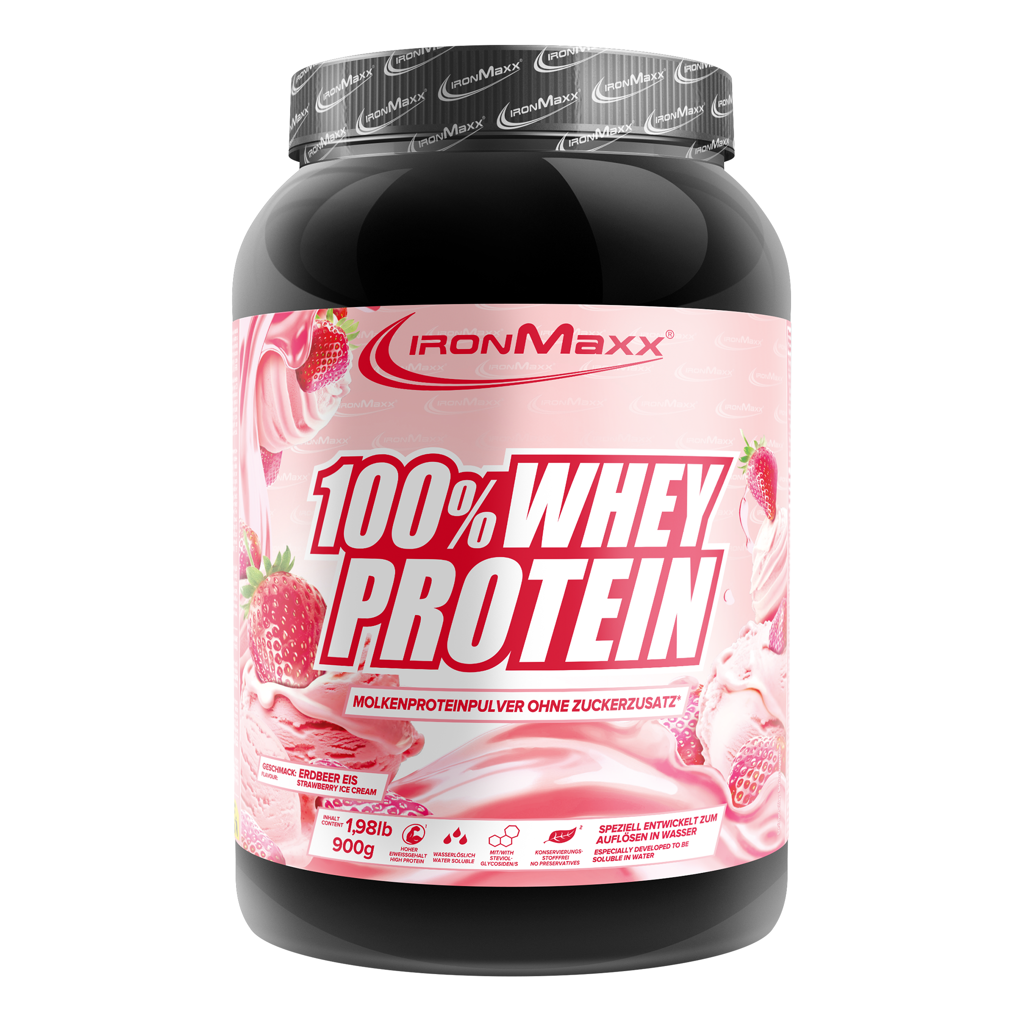 100% Whey Protein (900g) - Strawberry Ice Cream
