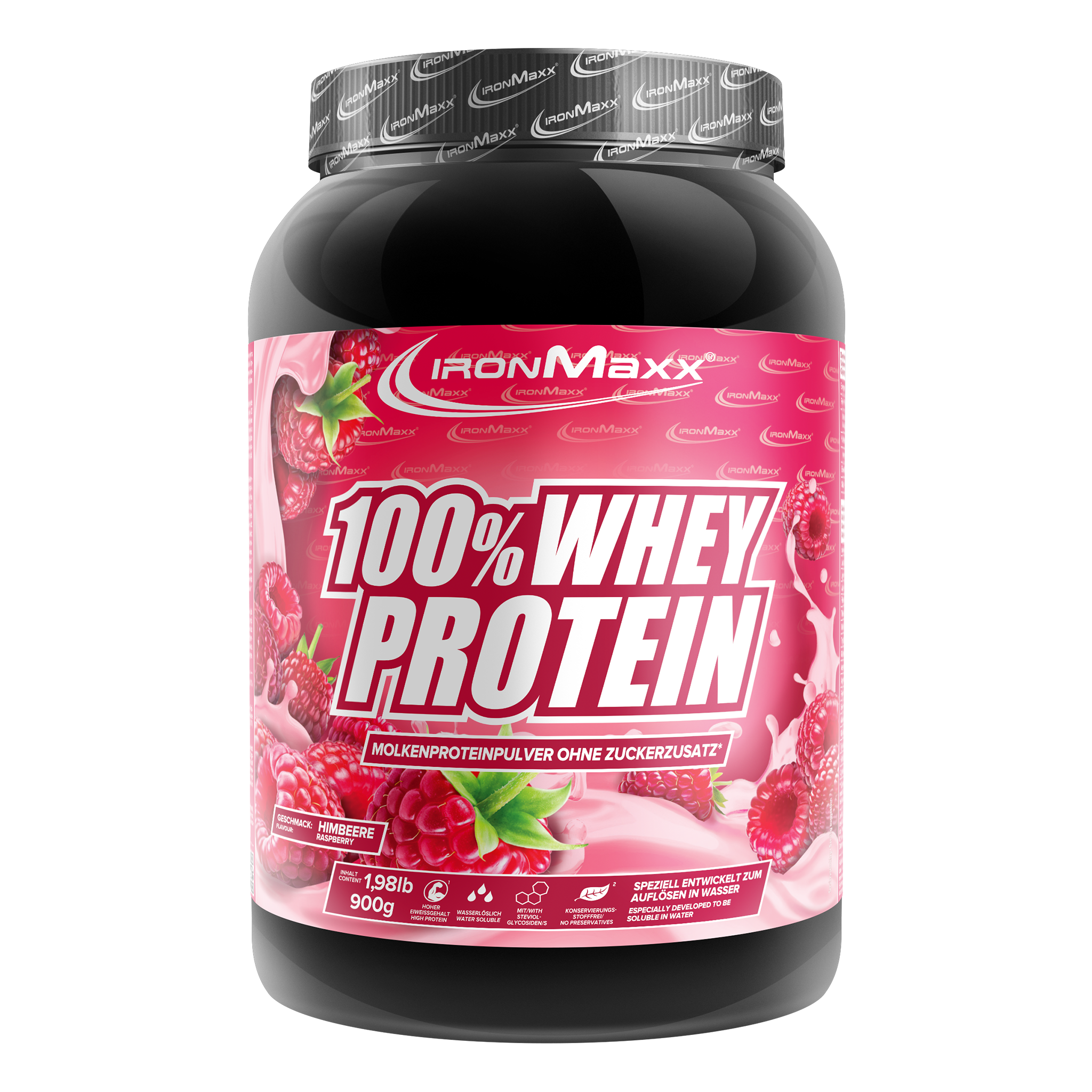 100% Whey Protein (900g) - Himbeere
