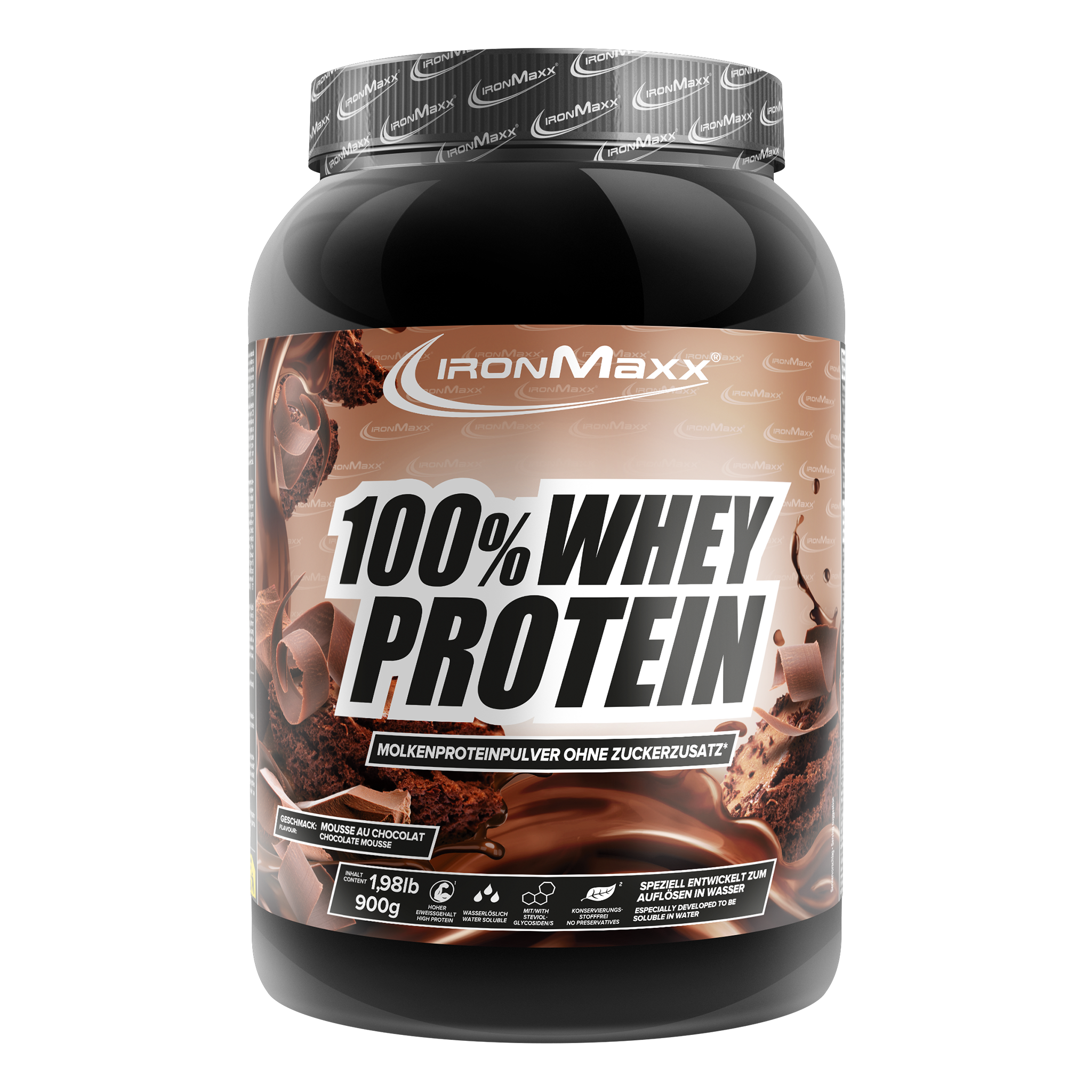 100% Whey Protein - 900g Dose - Mousse au Chocolate