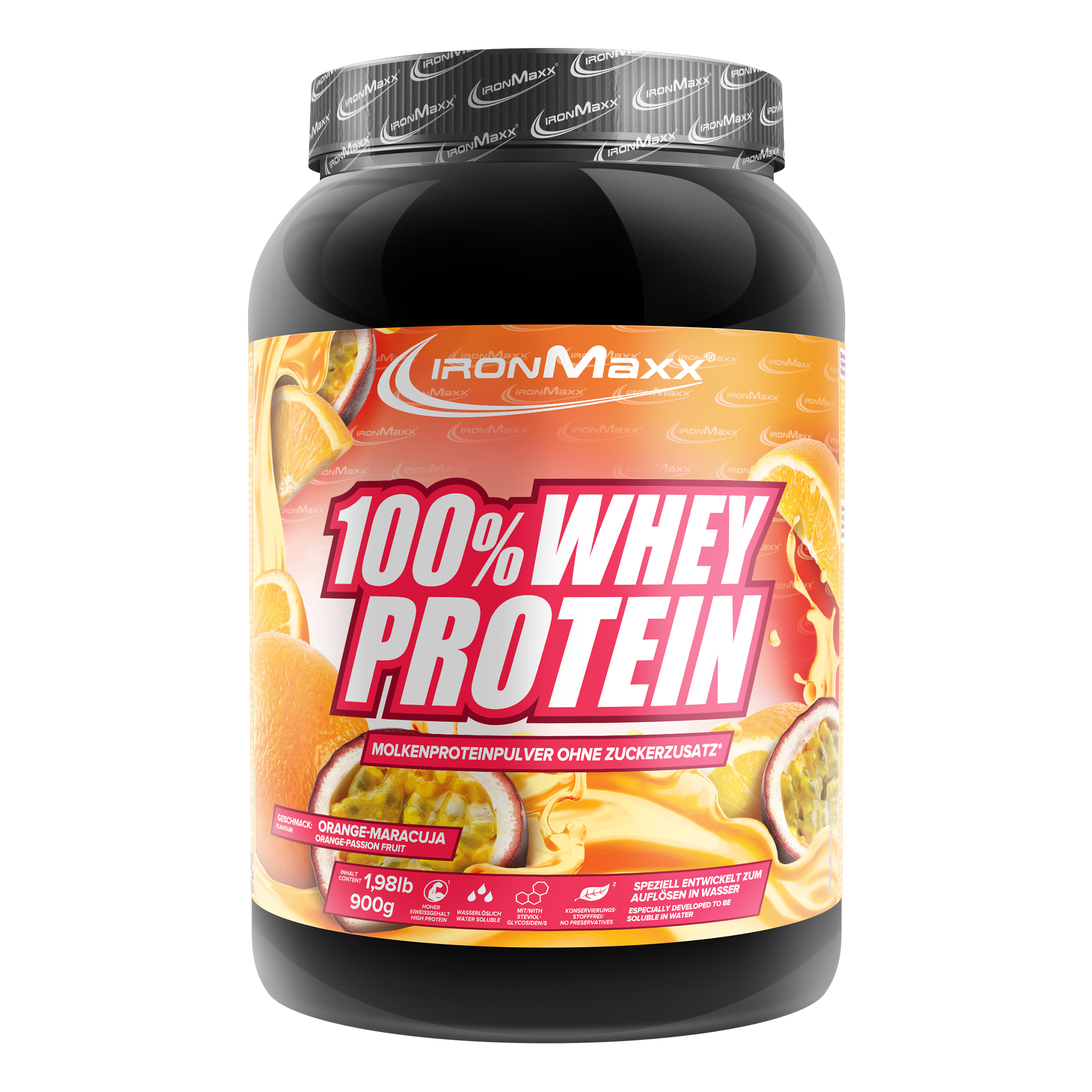 100% Whey Protein (900g) - Orange Passion Fruit