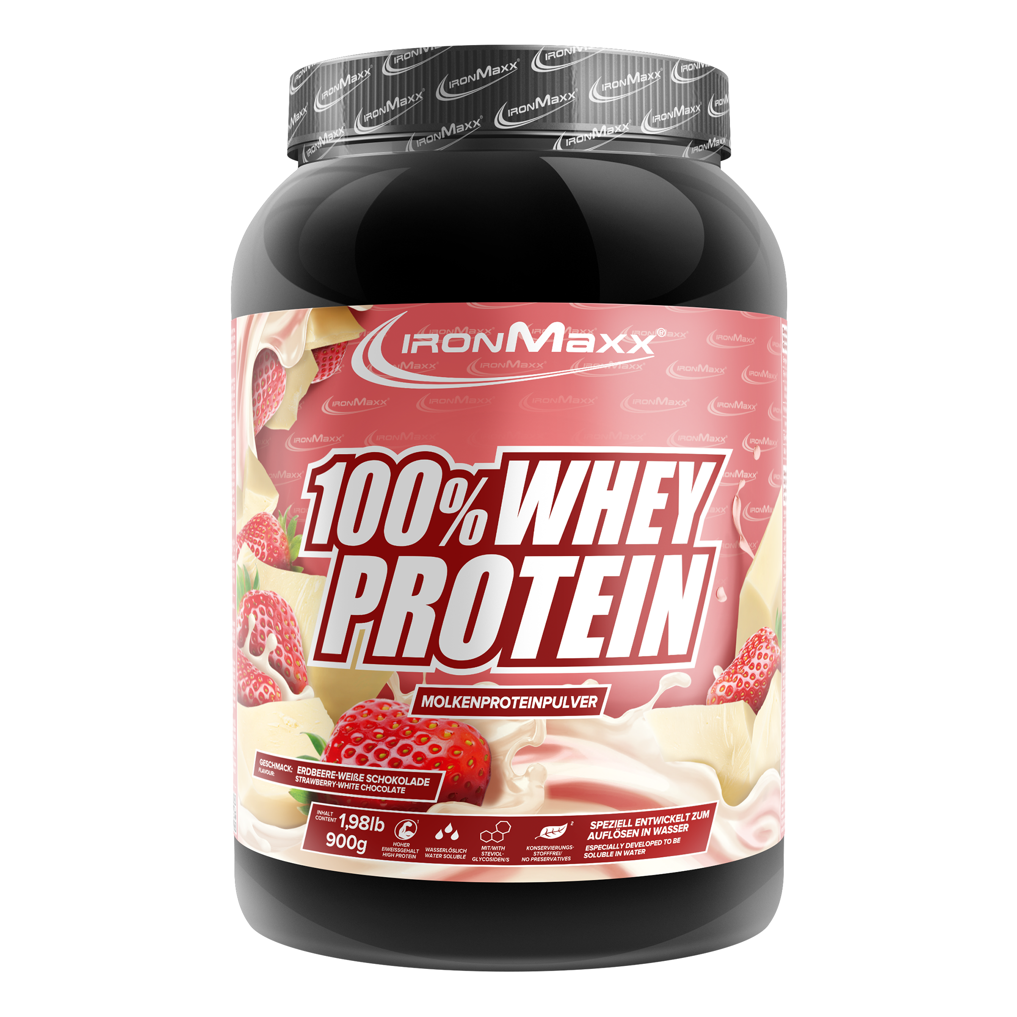 100% Whey Protein (900g) - White Chocolate Strawberry