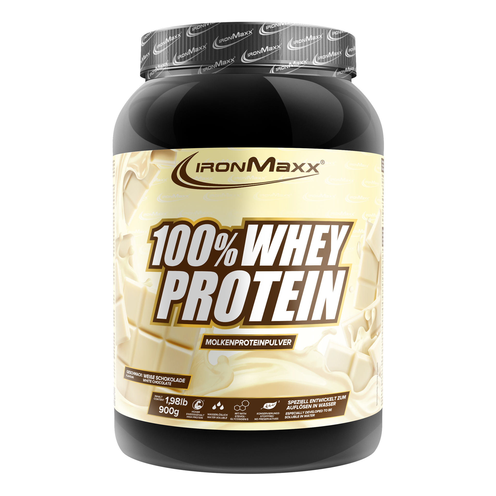 100% Whey Protein (900g) - Weiße Schokolade