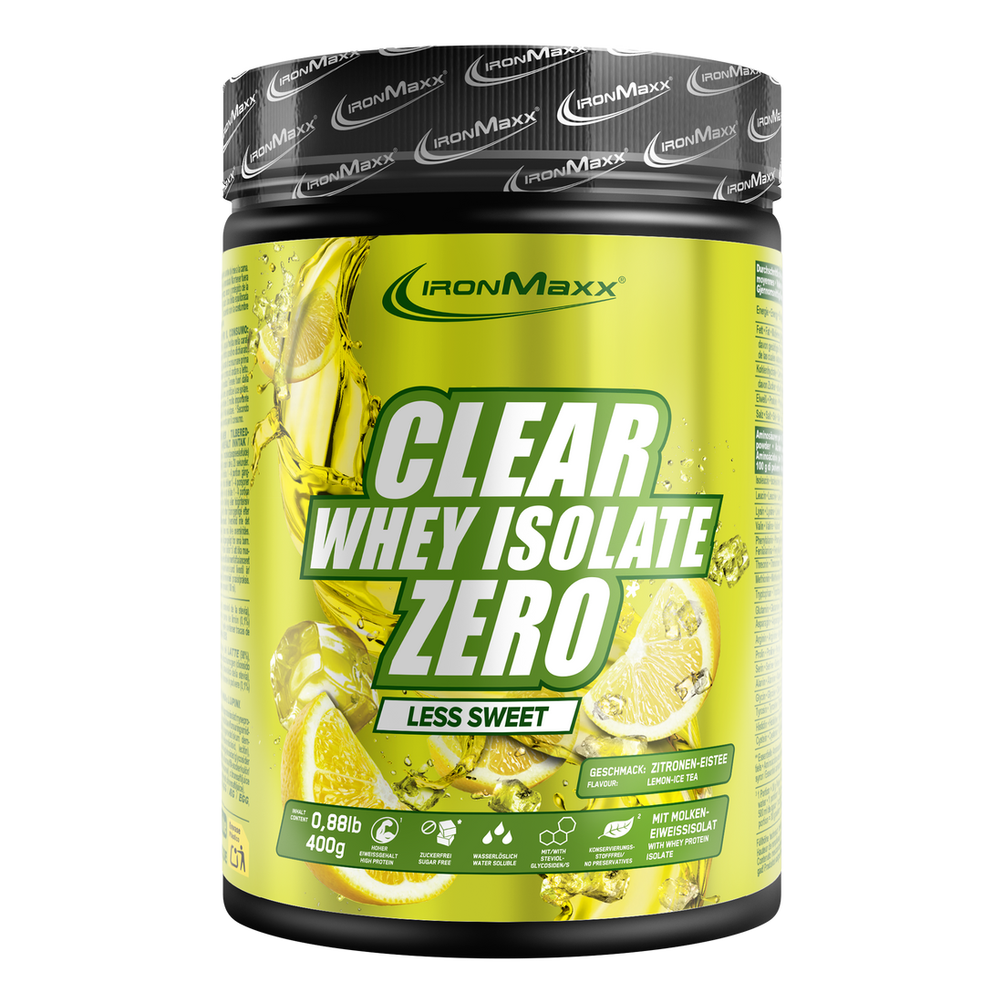 Clear Whey Isolate ZERO - 400g Dose "Less sweet" Lemon Ice Tea