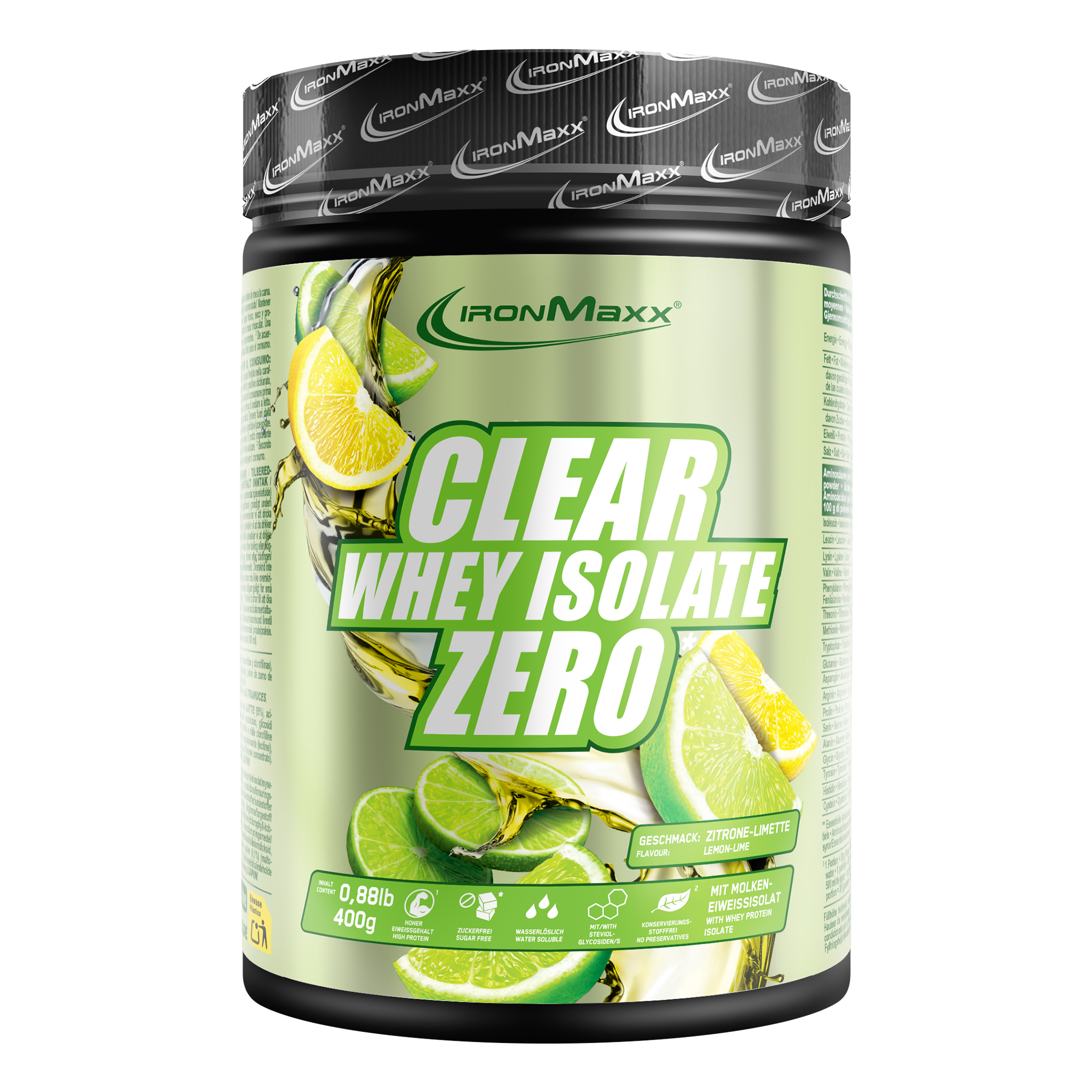 Clear Whey Isolate ZERO - 400g can Lemon Lime