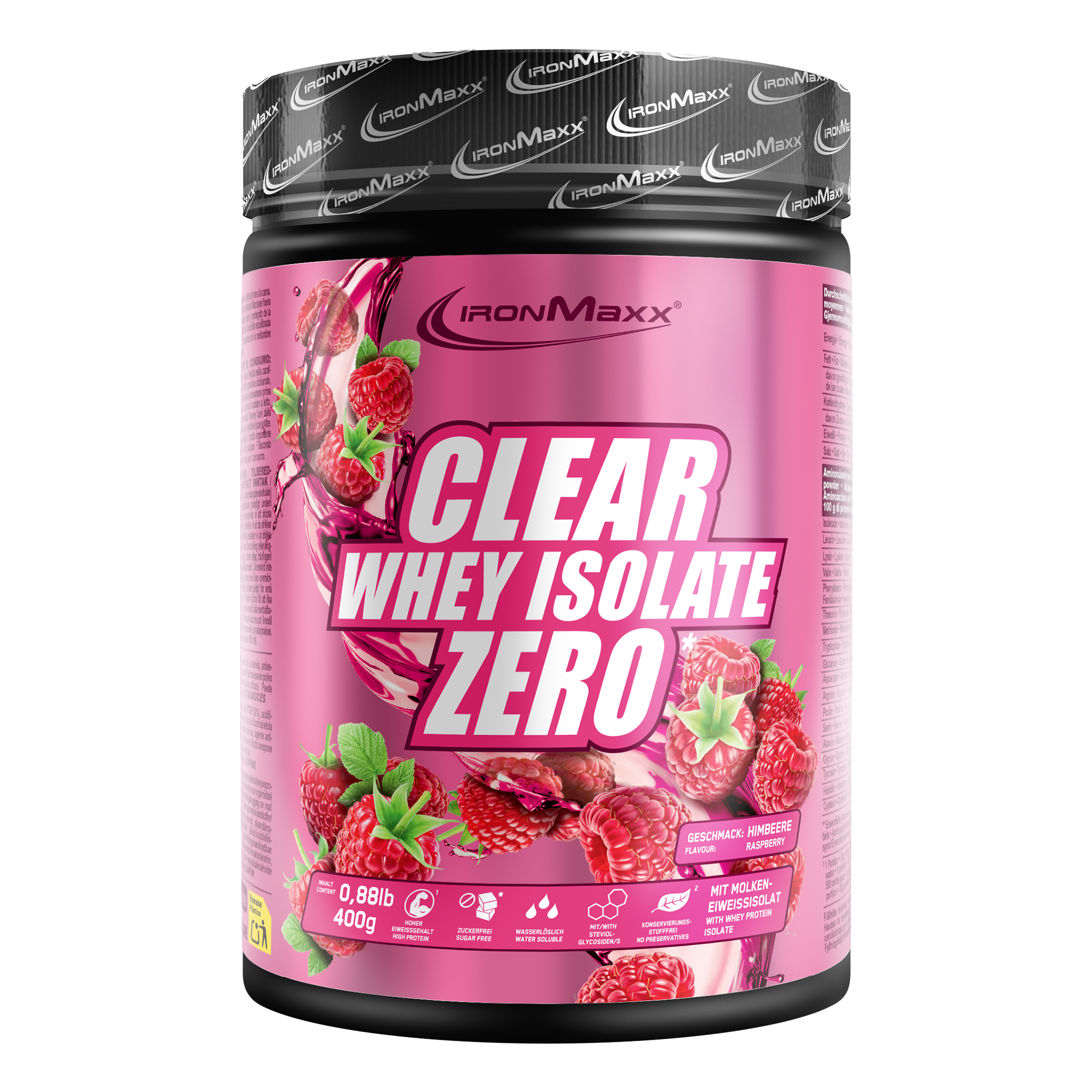 Clear Whey Isolate ZERO - 400g can Raspberry