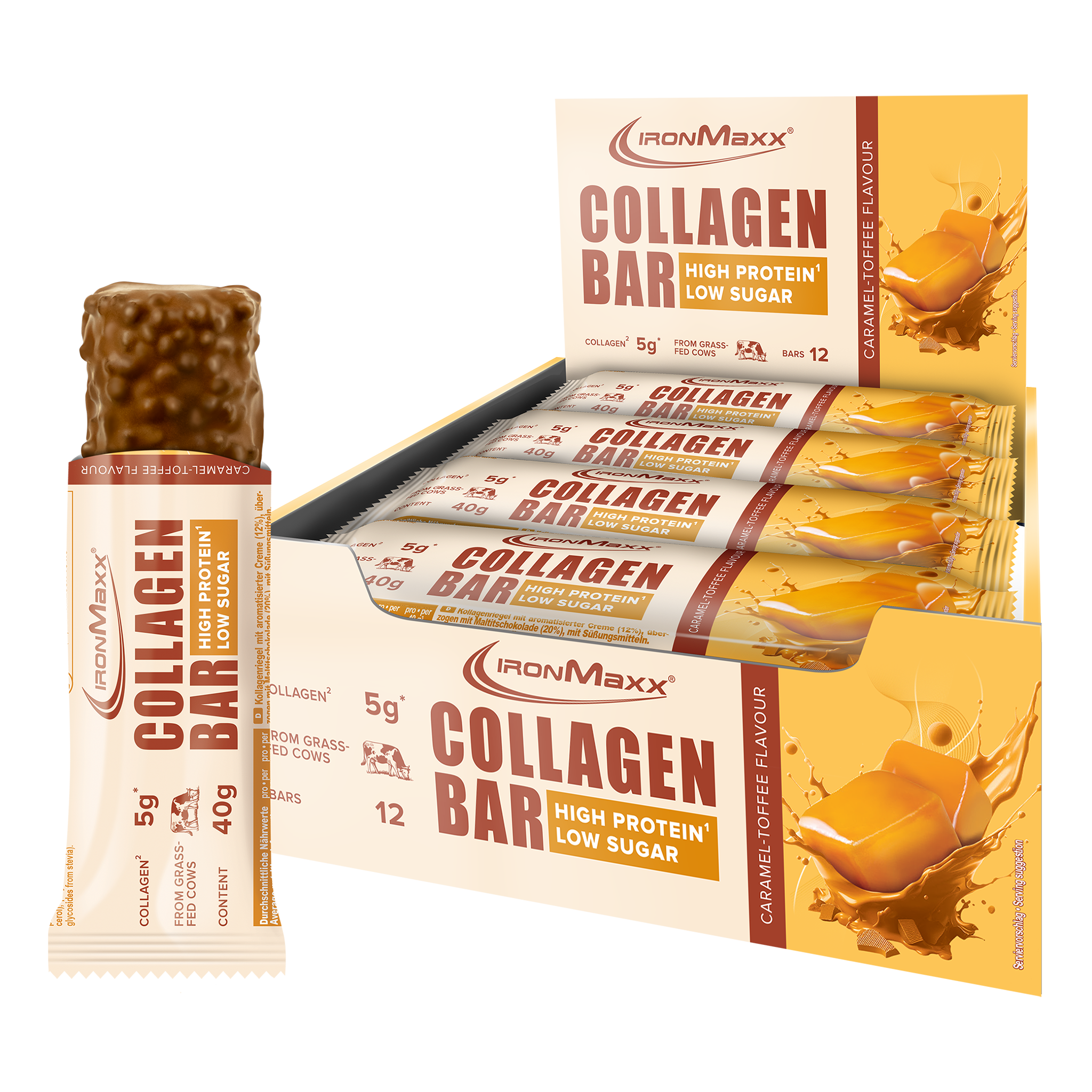 Collagen Bar - Caramel Flavor (12x40g)