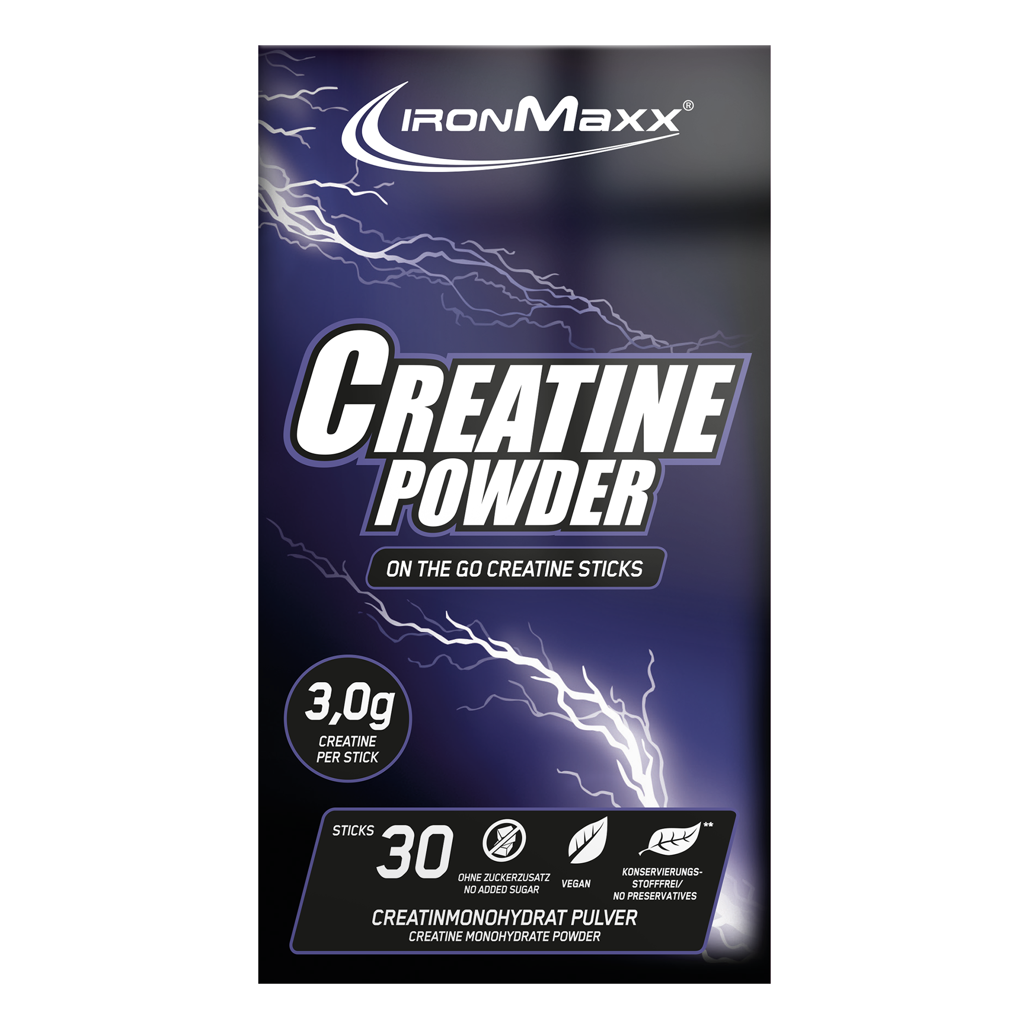 Creatine Monohydrate Sticks (30 x 3.4g)