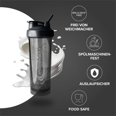 Premium Shaker (700ml) - Deep Black
