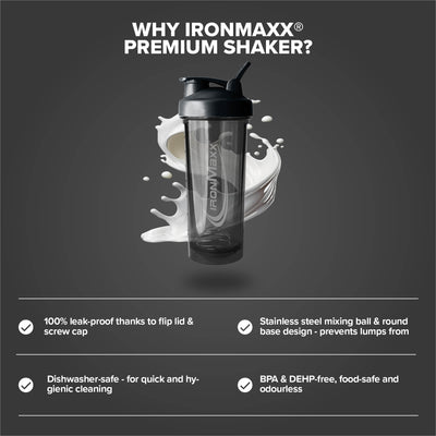 Premium Shaker (700ml) - Deep Black