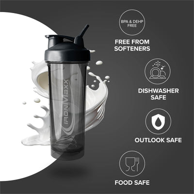 Premium Shaker (700ml) - Deep Black