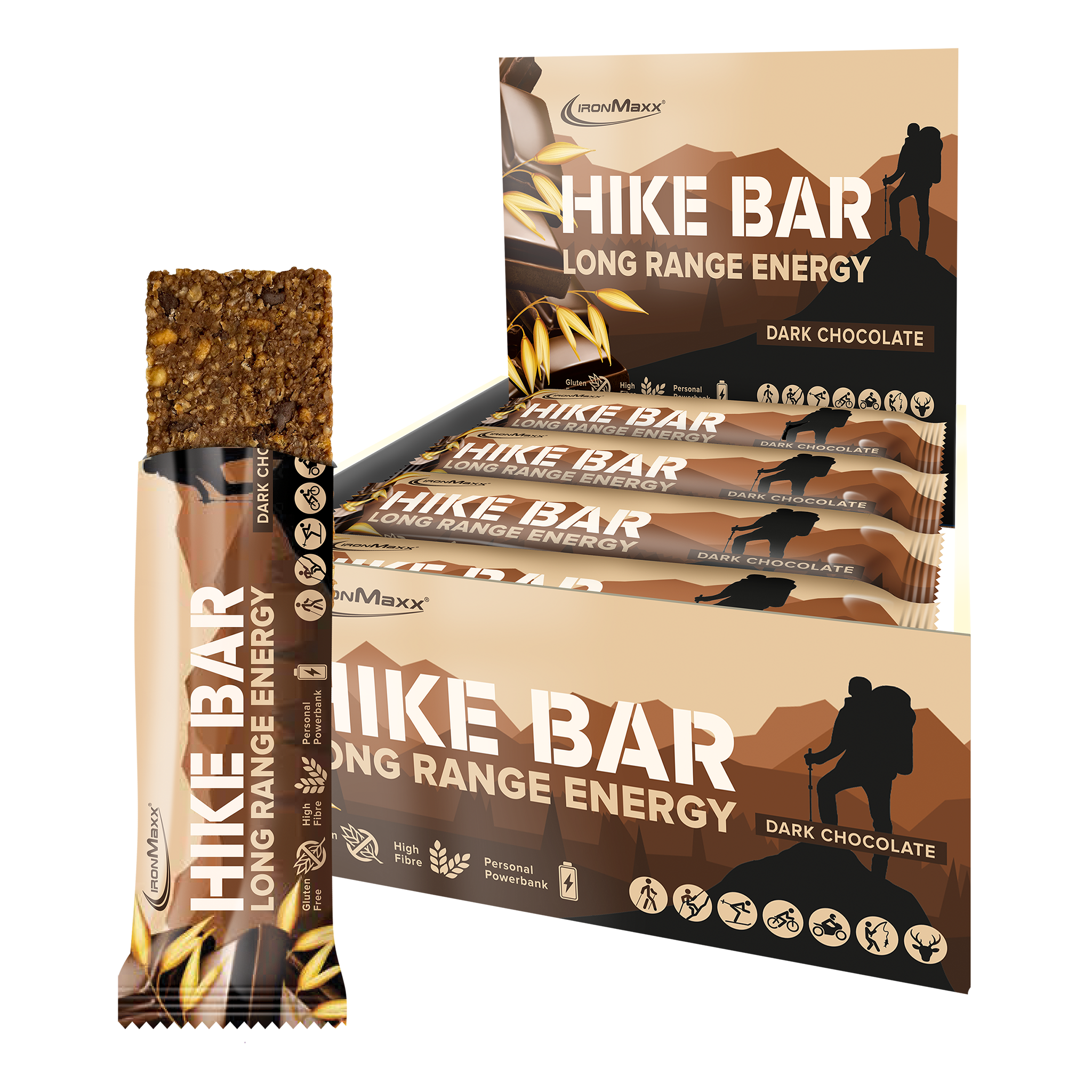 Hike Bar (12x60g) - Dark Chocolate (best before: 10.05.2025)
