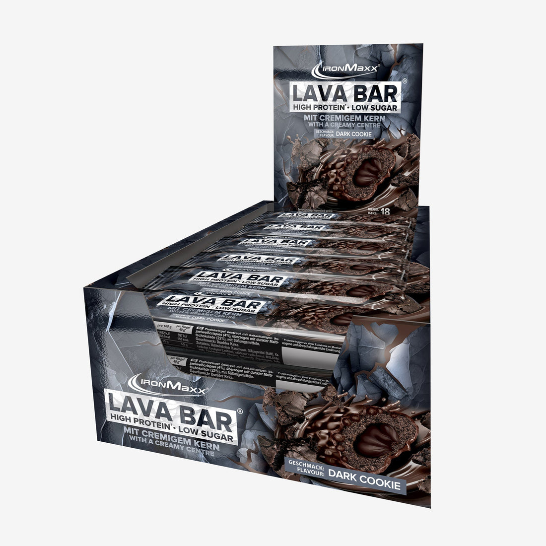 Lava Bar Protein Riegel (18x40g Tray) - Dark Cookie