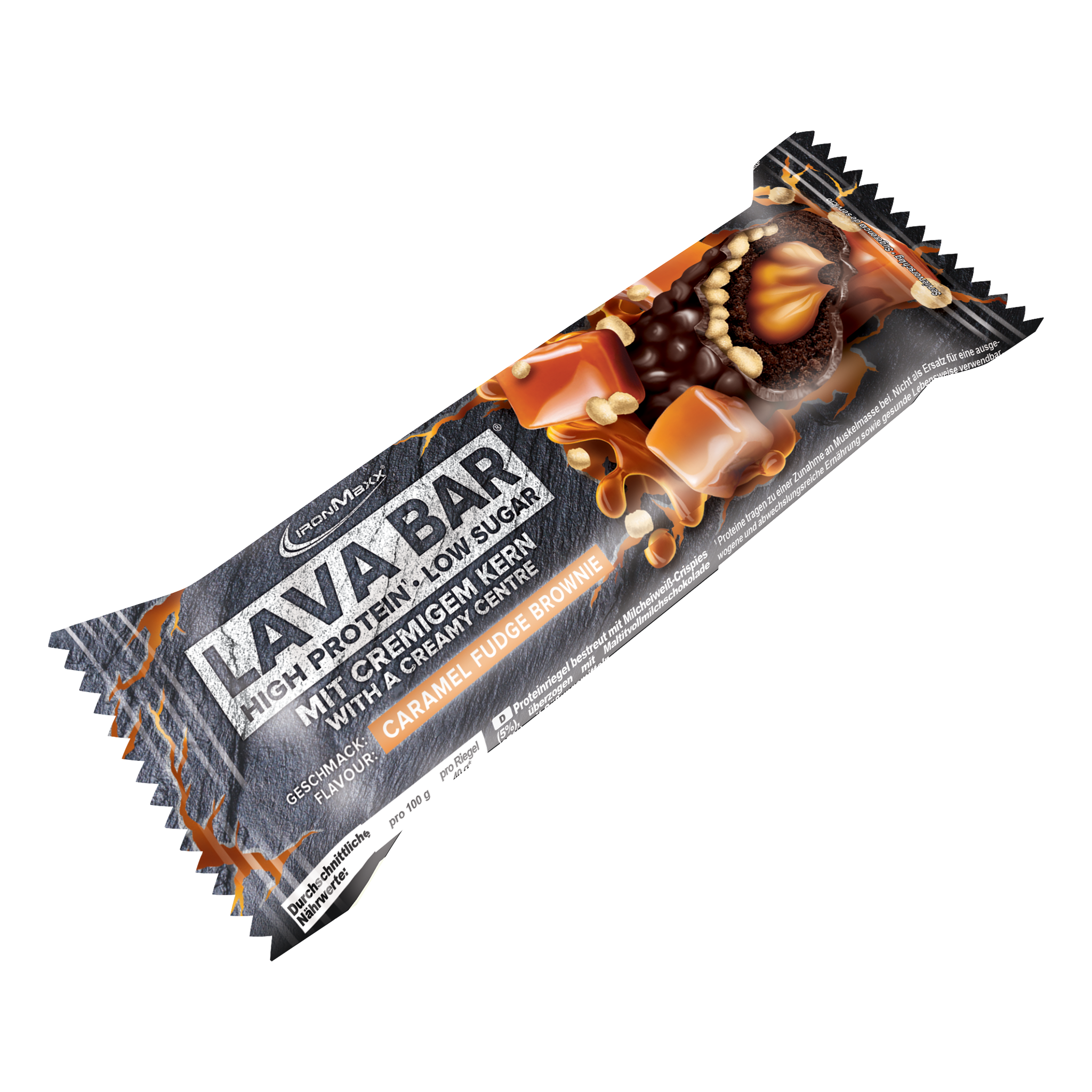 Lava Bar Protein Bar (40g) - Caramel Fudge Brownie