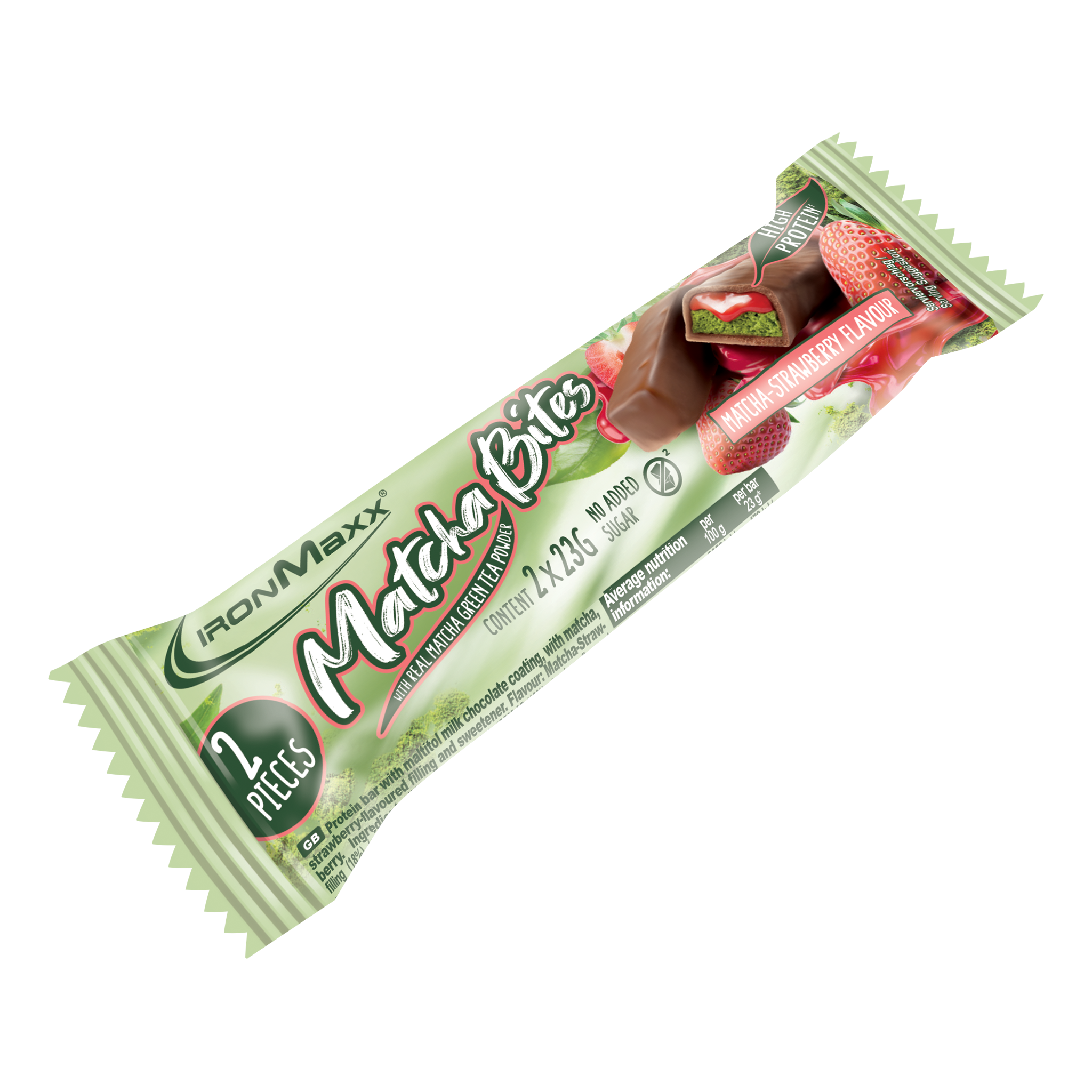 Matcha Bites (24x46g) - Matcha-Strawberry