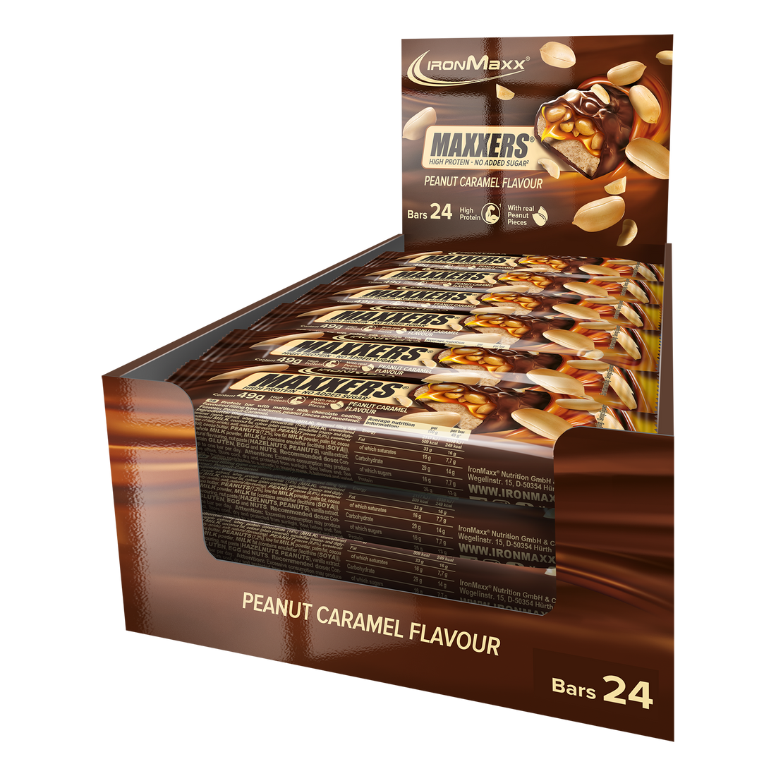 Maxxers - Peanut Caramel (24x49g Tray)