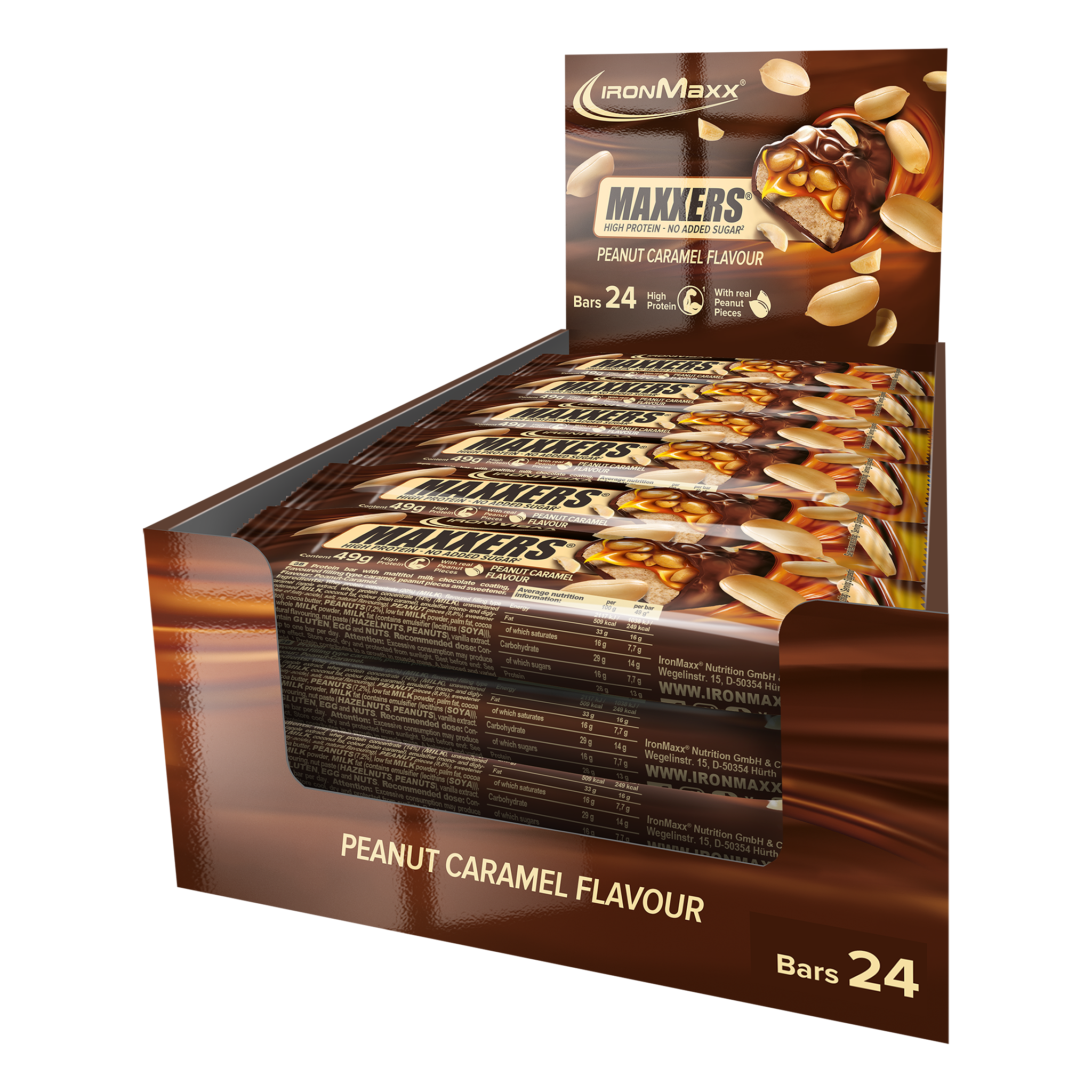 Maxxers (24x49g) - Peanut Caramel