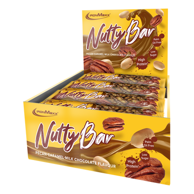 Nutty Bar (12x40g) - Pecan Caramel Milk Chocolate