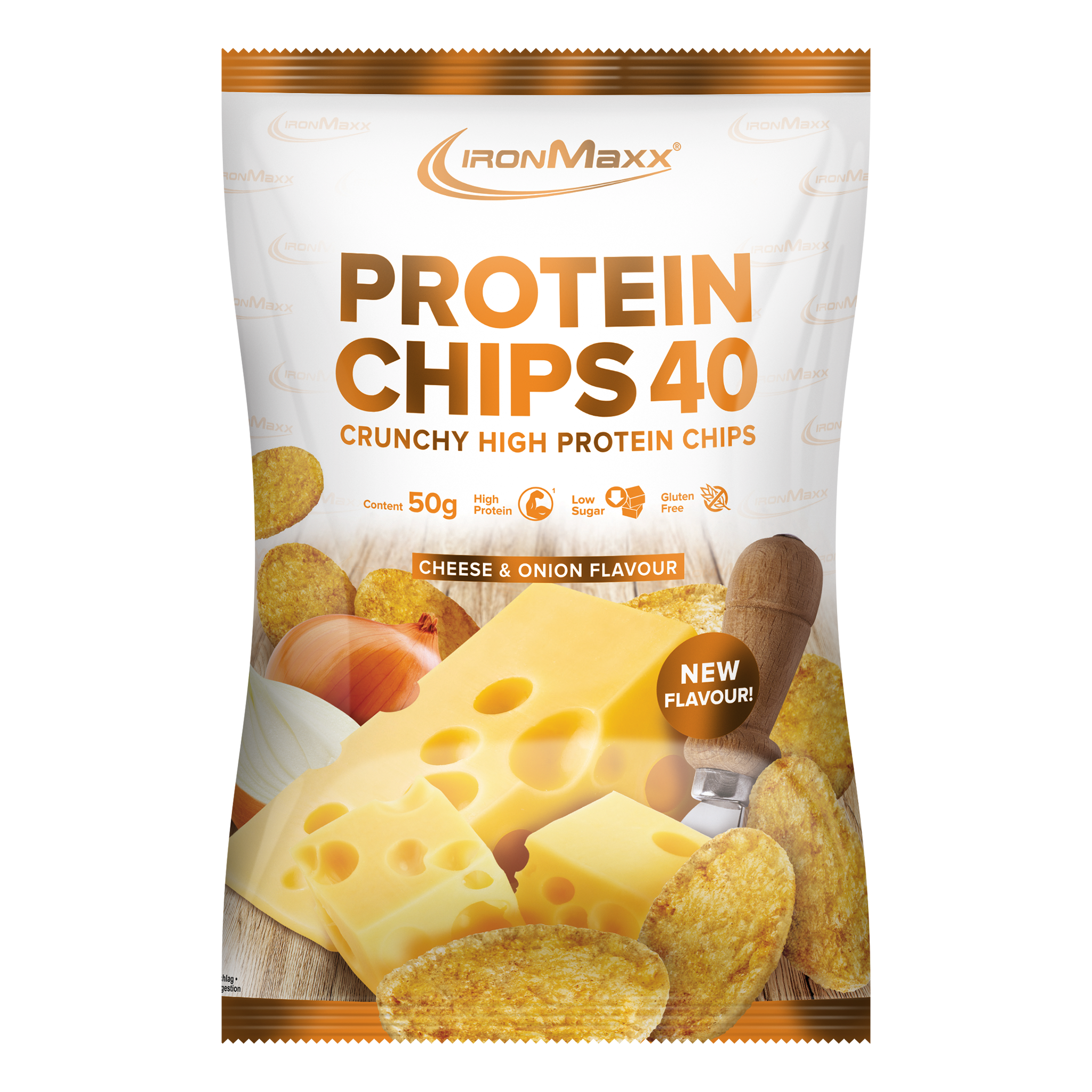 Protein Chips 40 (50g Beutel) - Cheese & Onion
