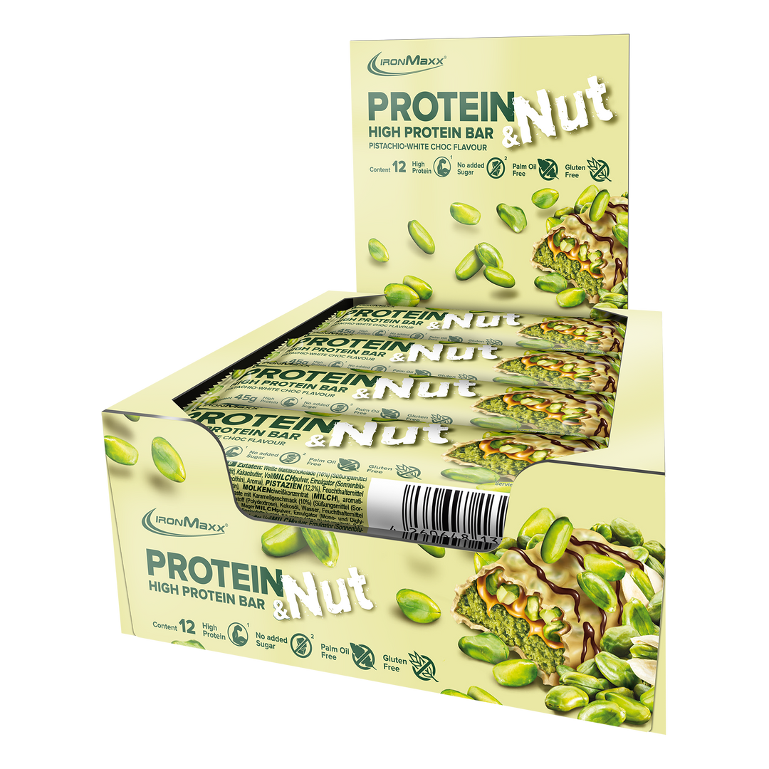 Protein & Nut (12x45g) - Pistachio White Choc