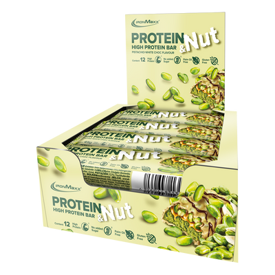 Protein & Nut (12x45g) - Pistachio White Choc