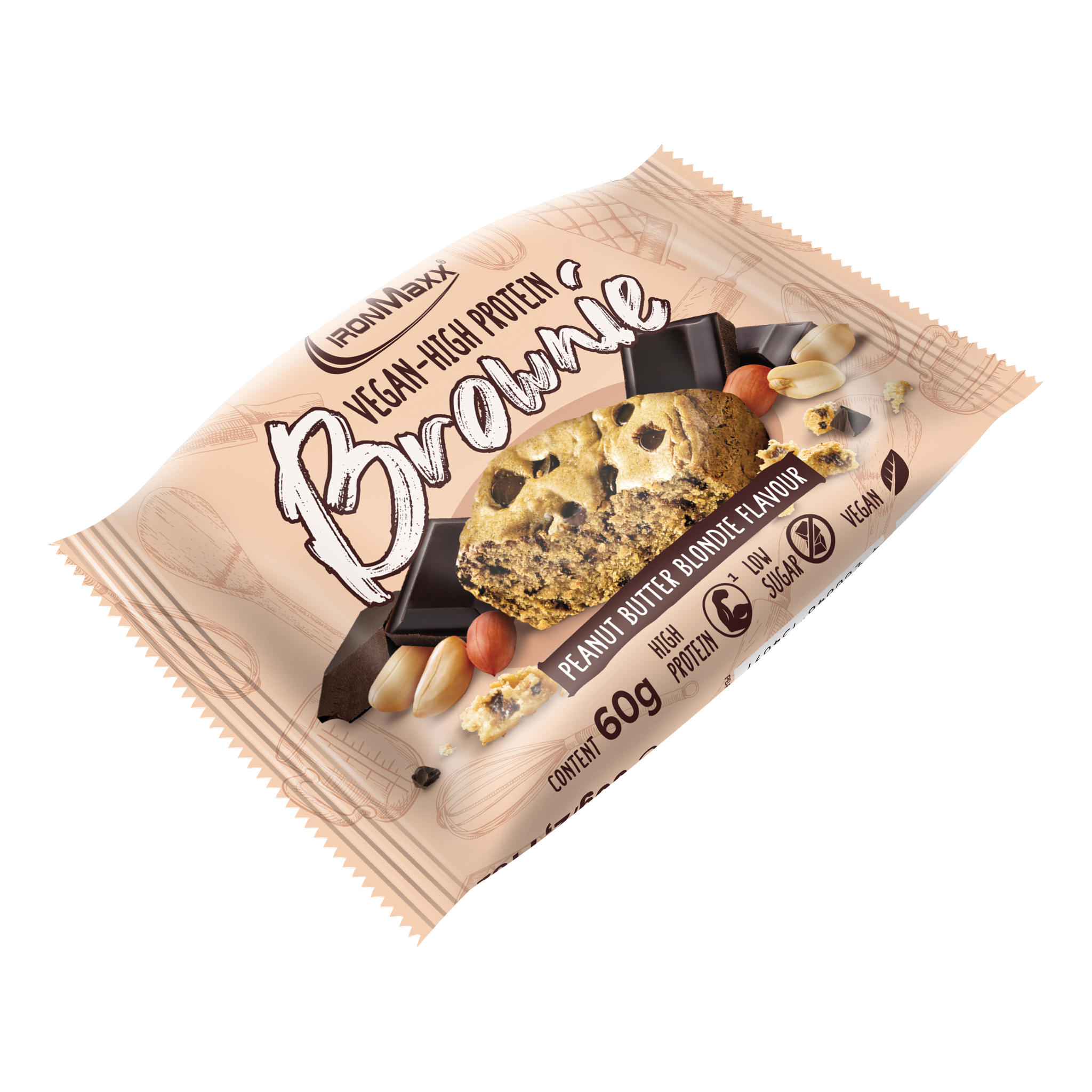 Vegan Protein Brownie 60g - Peanut Butter Blondie
