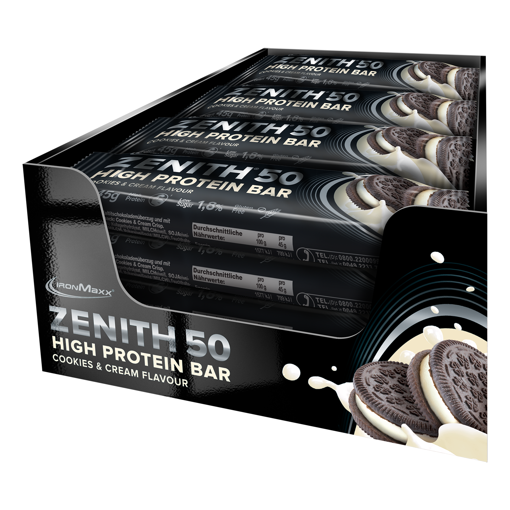 Protein bar with 50% protein directly from the manufacturer