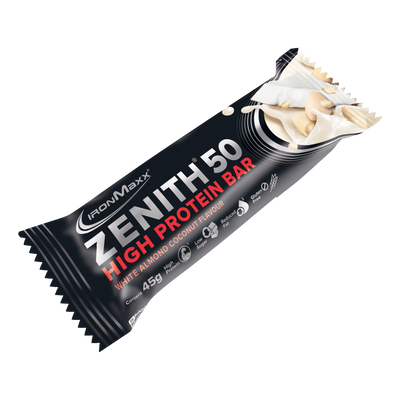 ZENITH® 50 Protein Bar (45g) - White Almond Coconut Crisp