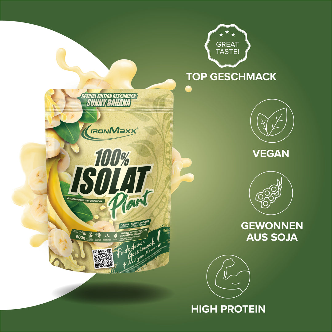 100% Isolat Plant (500g) - Sunny Banana