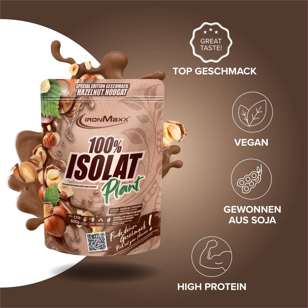 100% Isolat Plant (500g) - Hazelnut Nougat