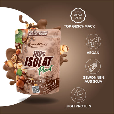 100% Isolat Plant (500g) - Hazelnut Nougat