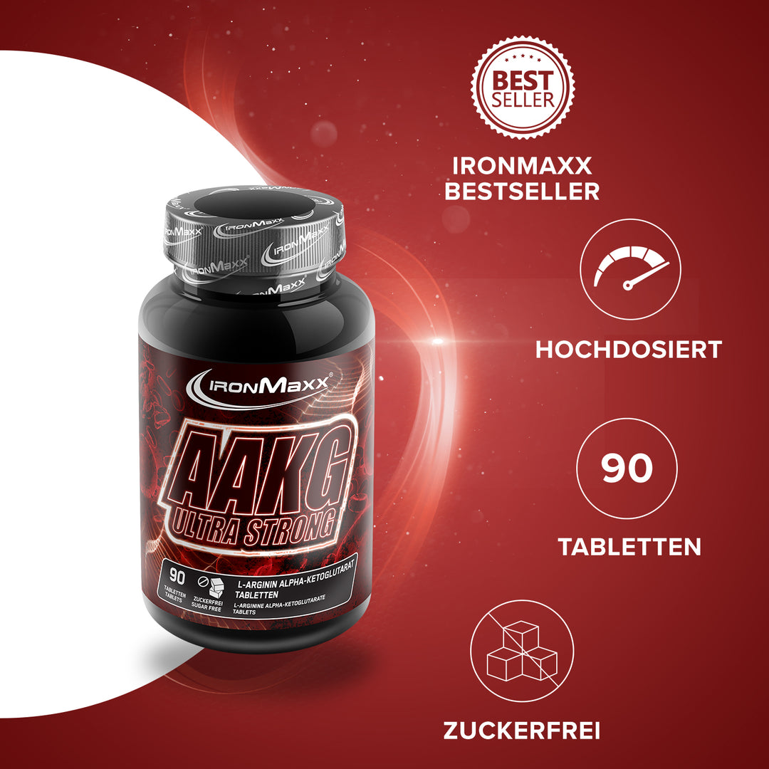AAKG Ultra Strong - 90 Tabletten à 1600 mg