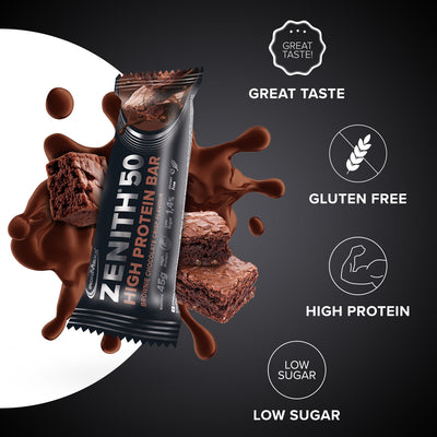 ZENITH® 50 Protein Bar (45g) - Brownie Chocolate Crisp
