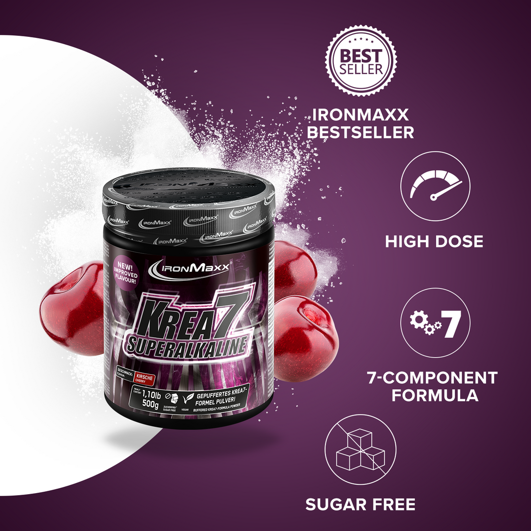 Krea7 Superalkaline Powder (500g) - cherry