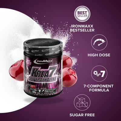 Krea7 Superalkaline Powder (500g) - cherry