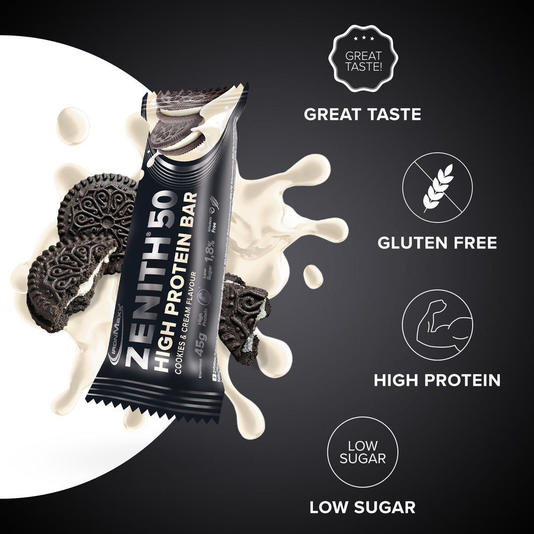 ZENITH® 50 Protein Bar (45g) - Cookies & Cream