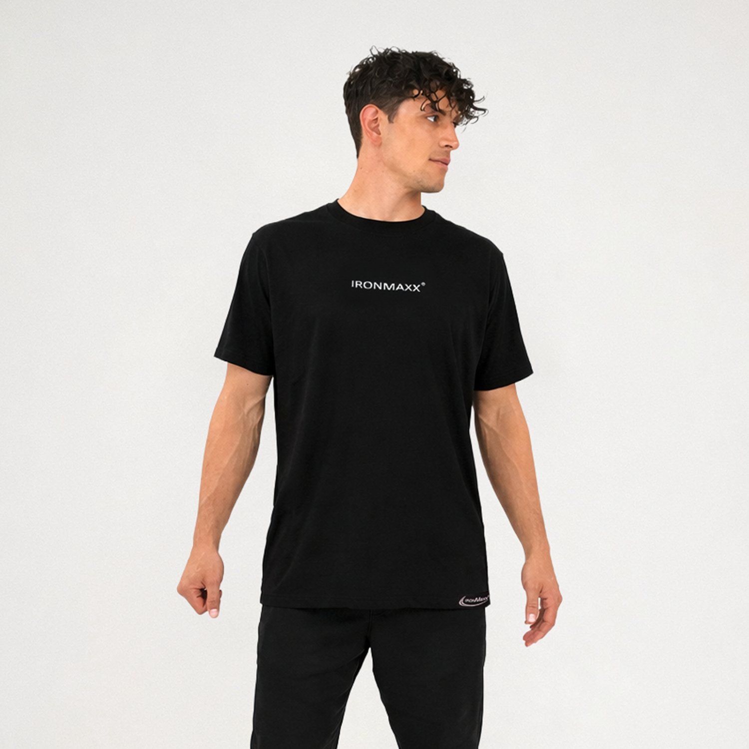 T-shirt zwart - heren S