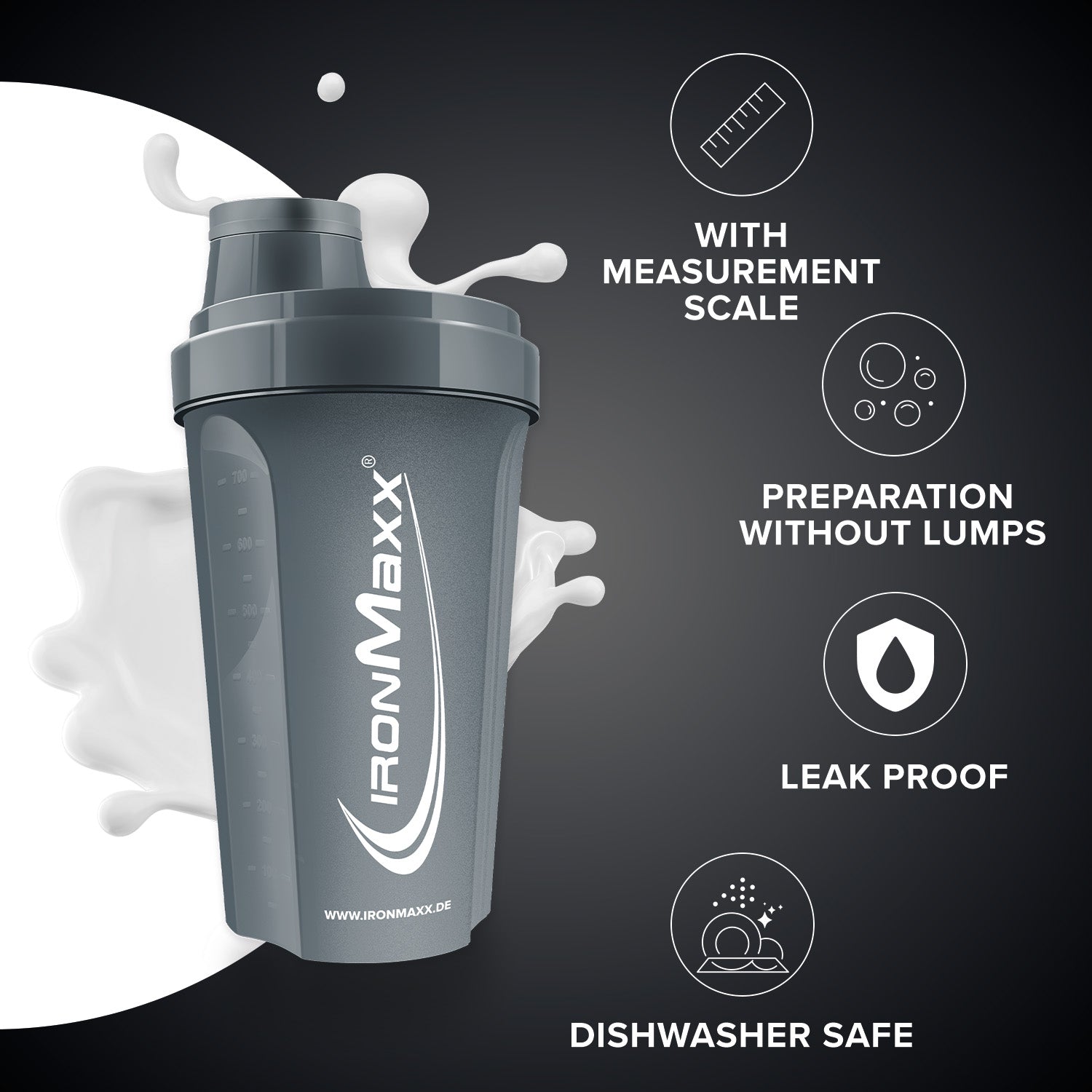 Shaker (700ml) - Anthracite Matt